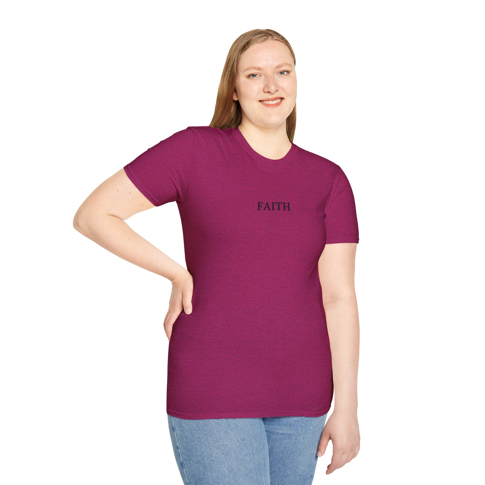Have a Little Faith Women's Relaxed/Plus Tshirt (Black Logo) - Sweet Baby Jeez Teez