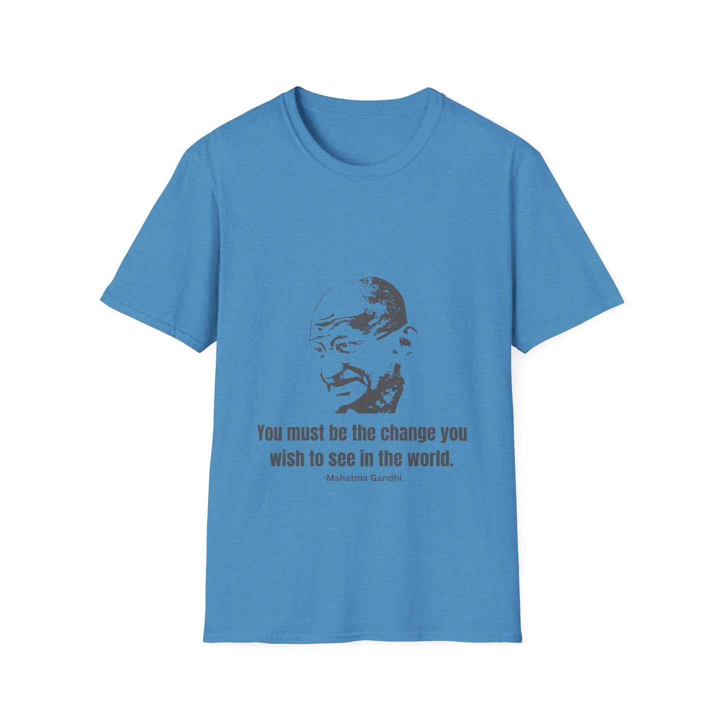 Be the Change Men's Tshirt (IW Gray Logo) - Sweet Baby Jeez Teez