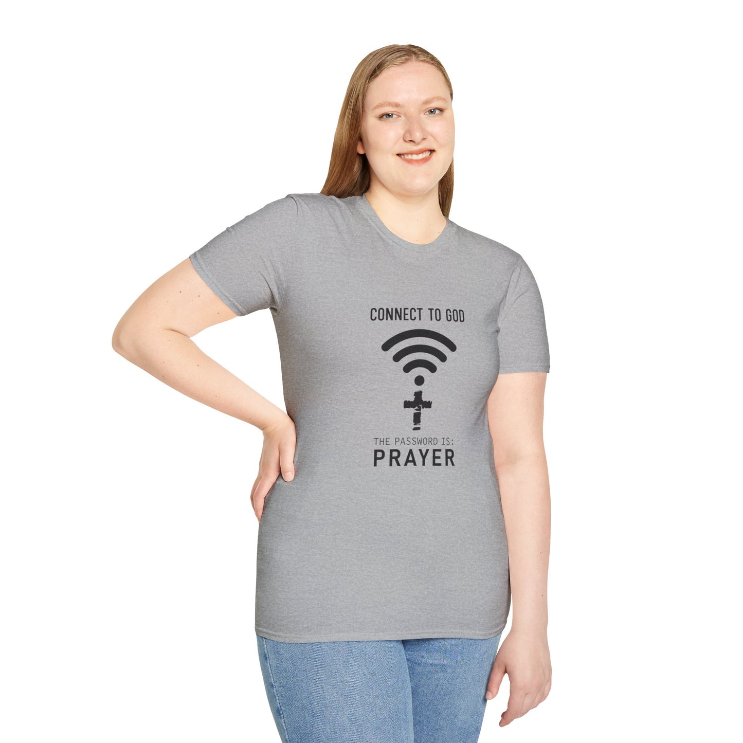 Connect Women's Relaxed/Plus Tshirt (Black Logo) - Sweet Baby Jeez Teez