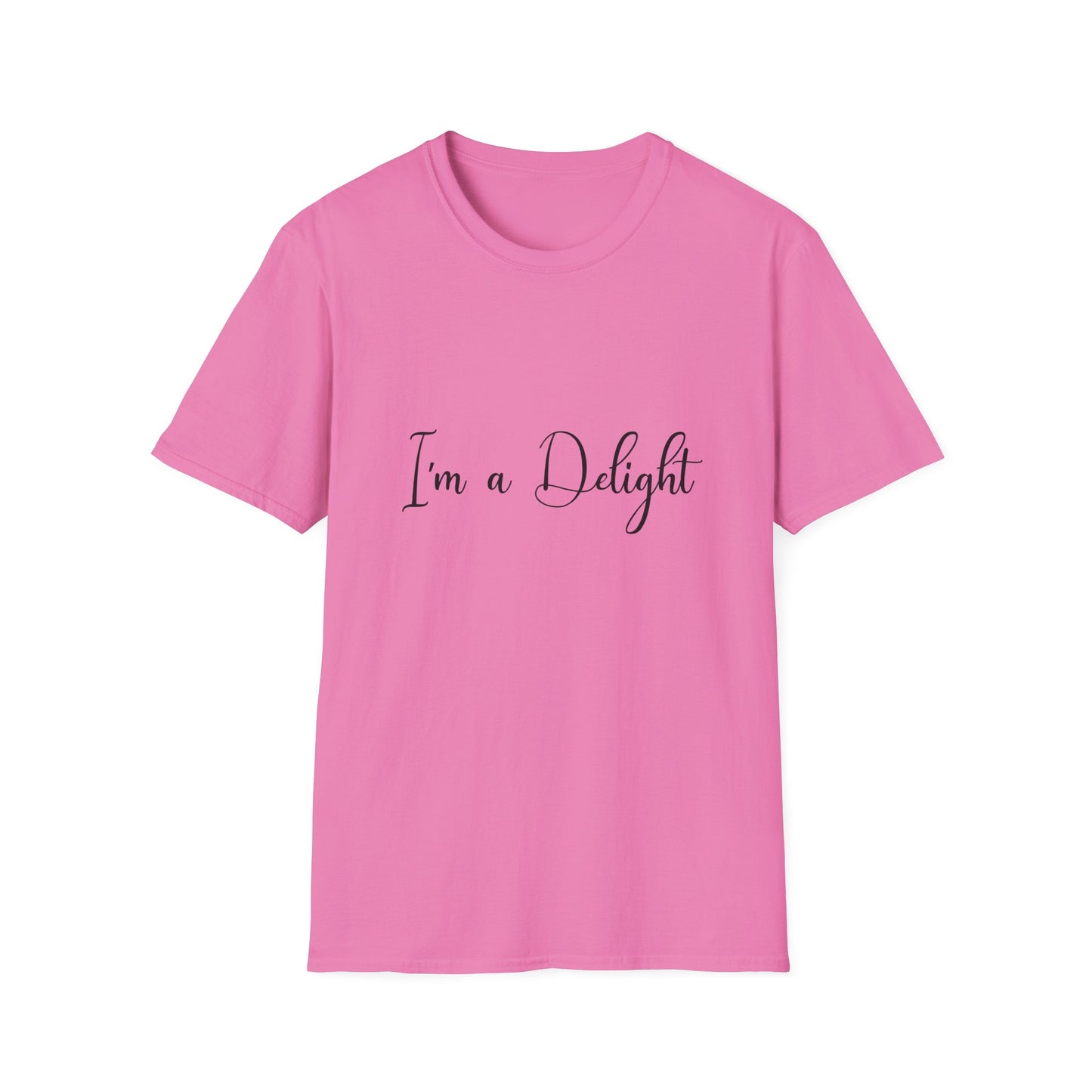 I'm a Delight Womens Relaxed/Plus Tshirt (FP Black Logo) - Sweet Baby Jeez Teez