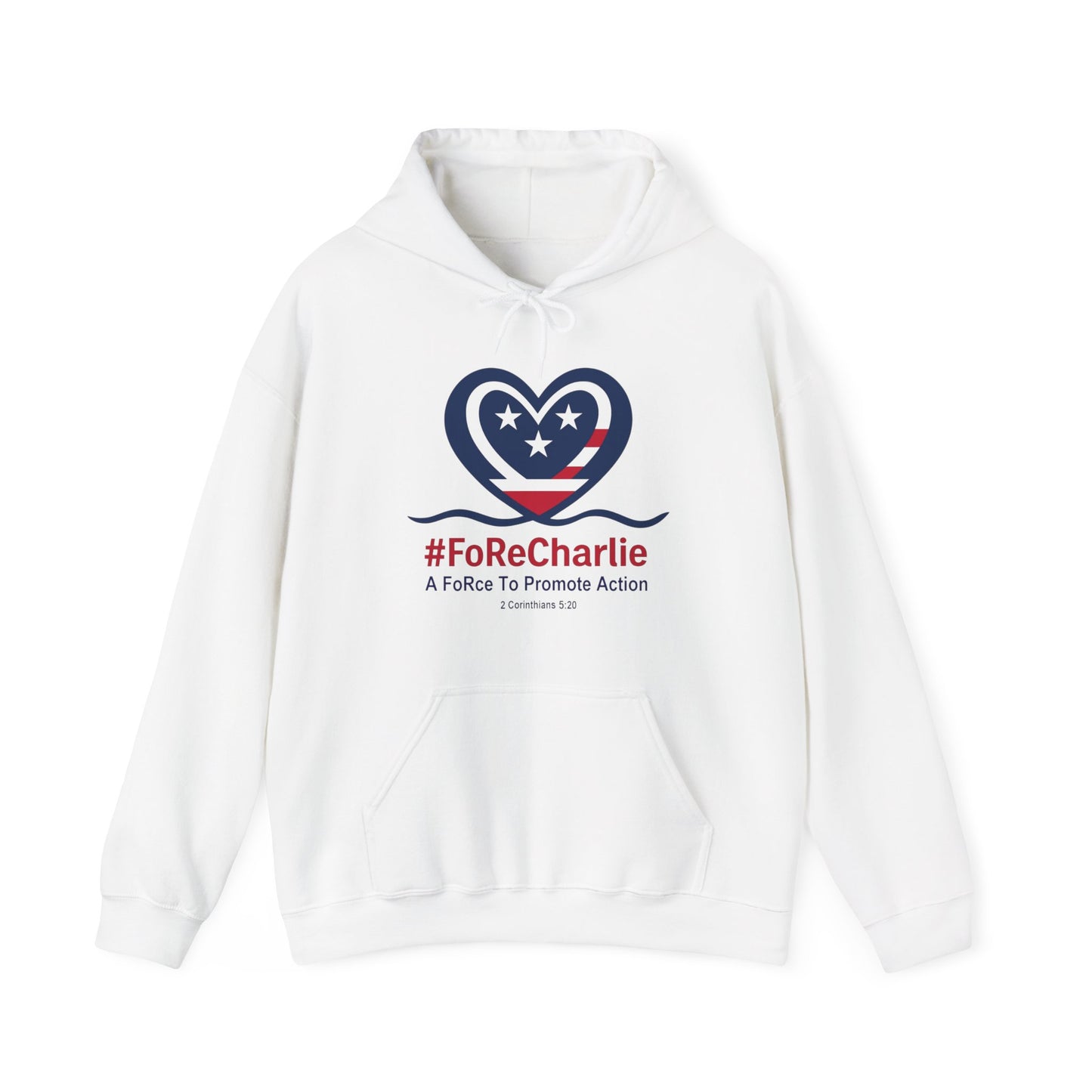 "FoRe Charlie" Ambassador Pageant Memorial Unisex Hoodie for Charlie Kirk (Heart Logo)