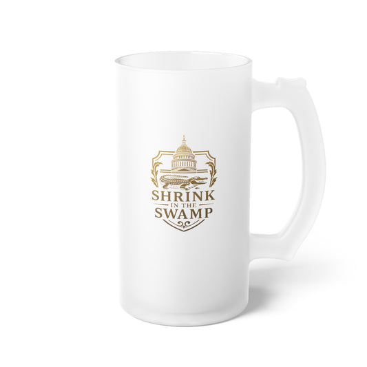 Shrink in the Swamp [TM] Logo Frosted Beer Mug