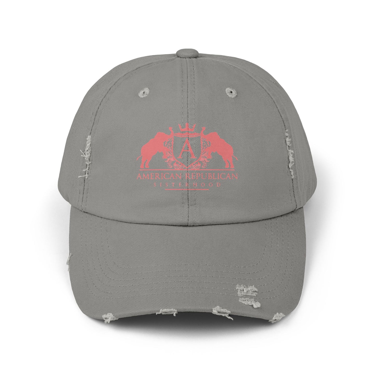 ARS Coral Logo Distressed Cap (ARS) - Sweet Baby Jeez Teez