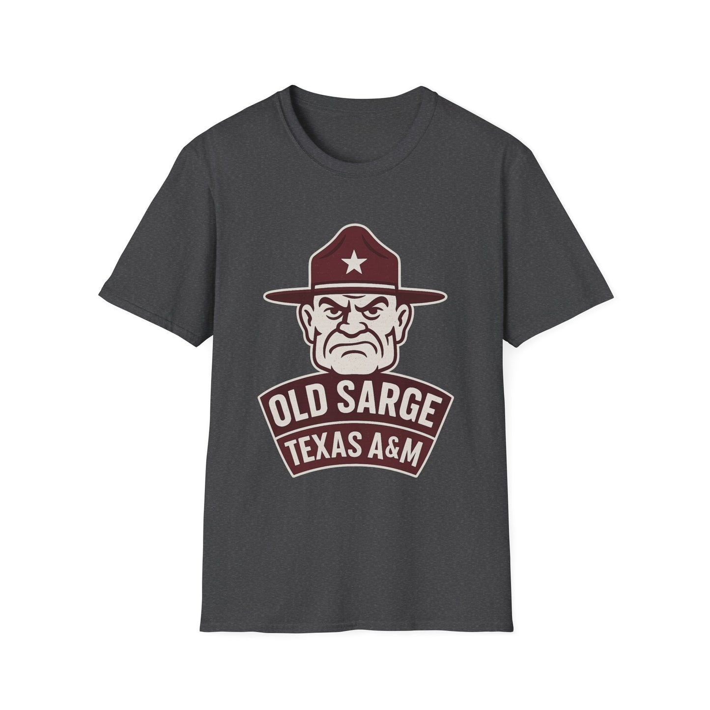 Texas A&M Old Sarge Unisex Softstyle T-Shirt - Sweet Baby Jeez Teez