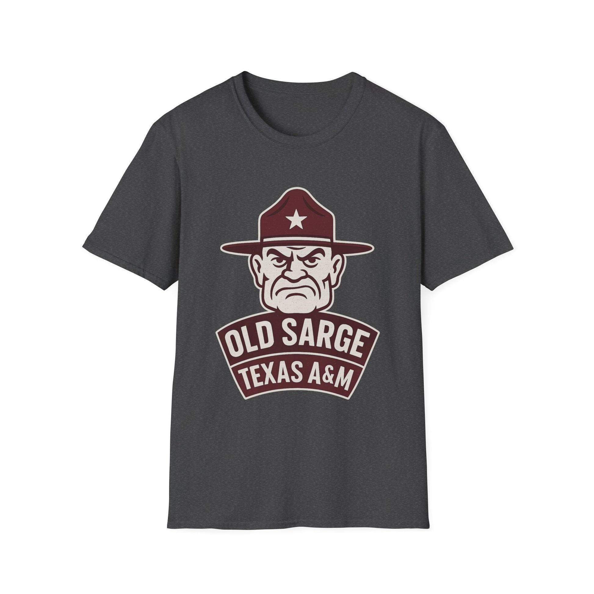 Texas A&M Old Sarge Unisex Softstyle T-Shirt - Sweet Baby Jeez Teez