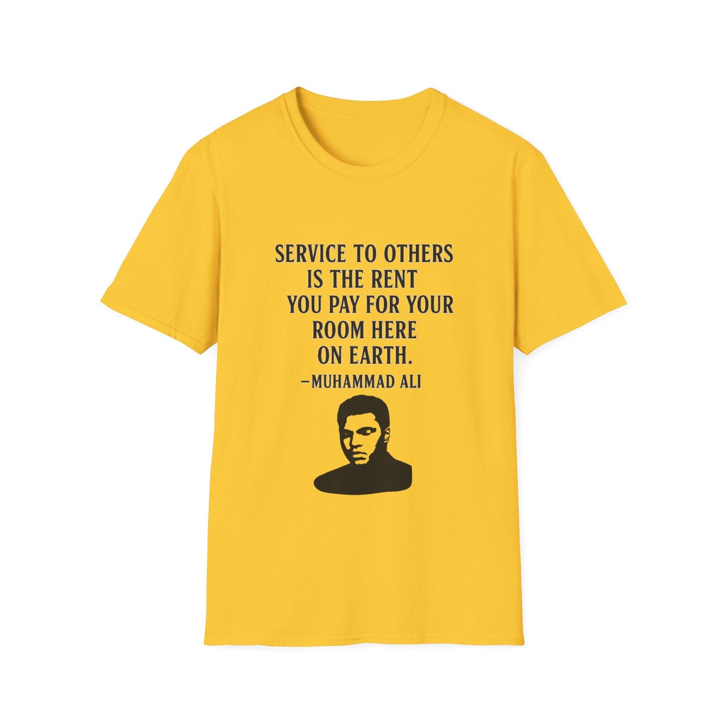 "Service to Others" Ali Unisex Softstyle Tshirt (IM Logo)