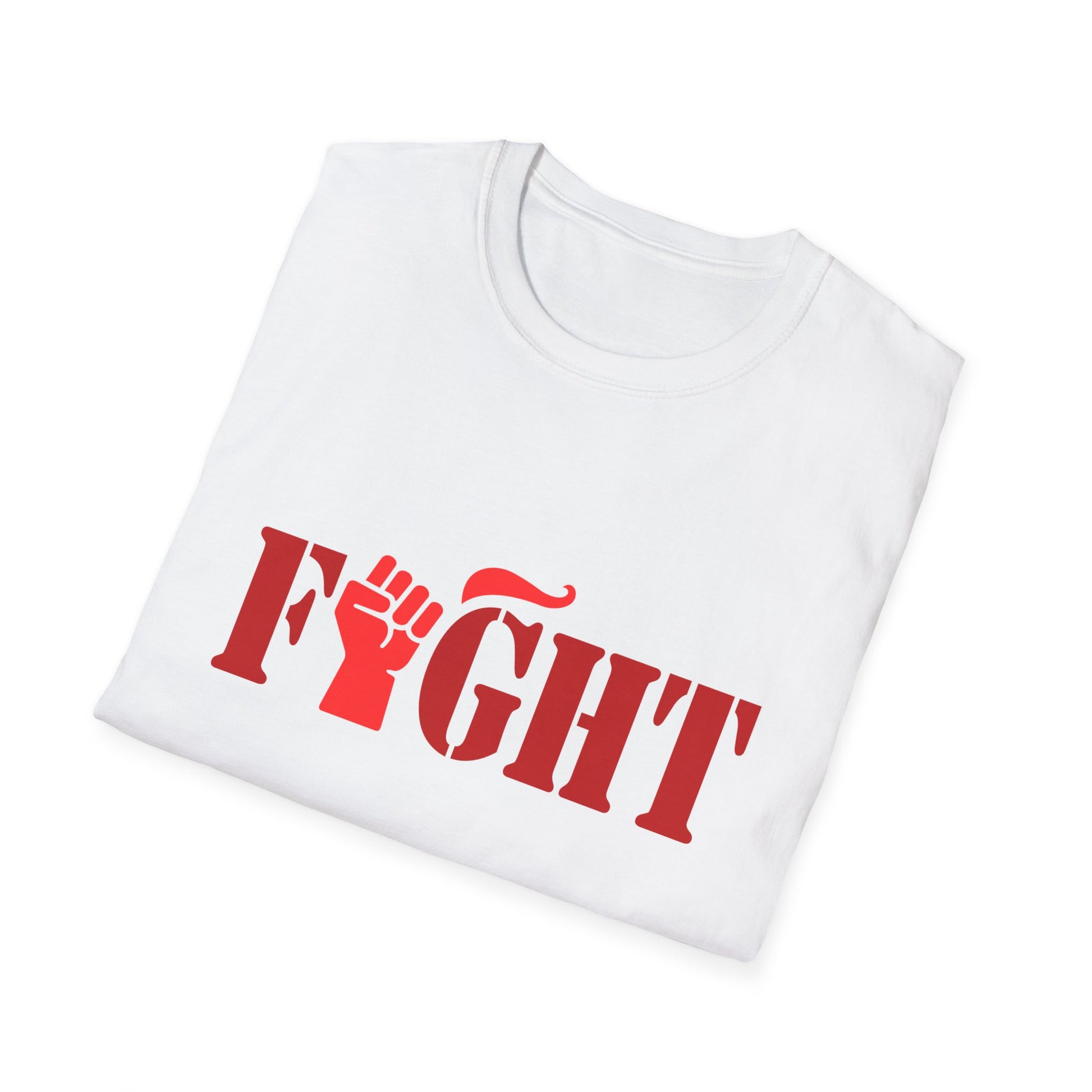 Fight Women's Relaxed/Plus Tshirt (Red Fist Logo) - Sweet Baby Jeez Teez