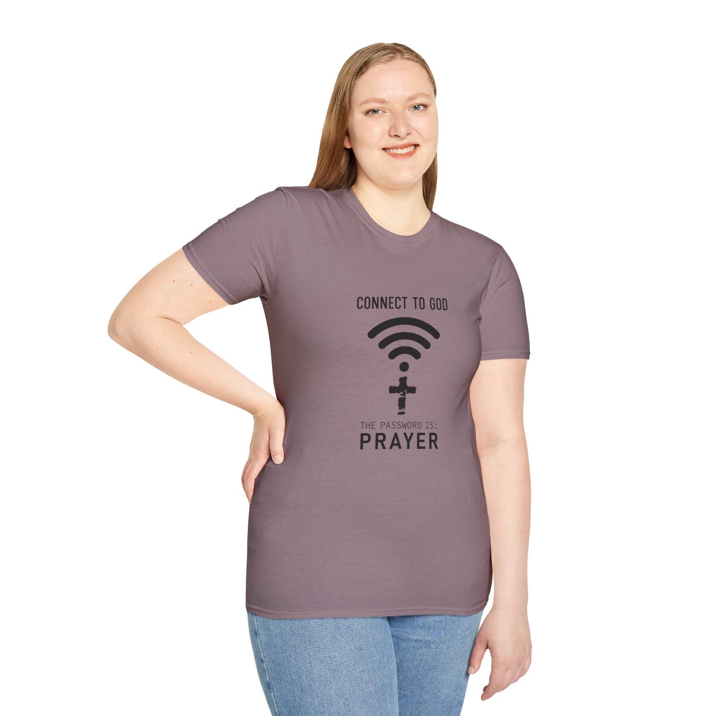 Connect Women's Relaxed/Plus Tshirt (Black Logo) - Sweet Baby Jeez Teez