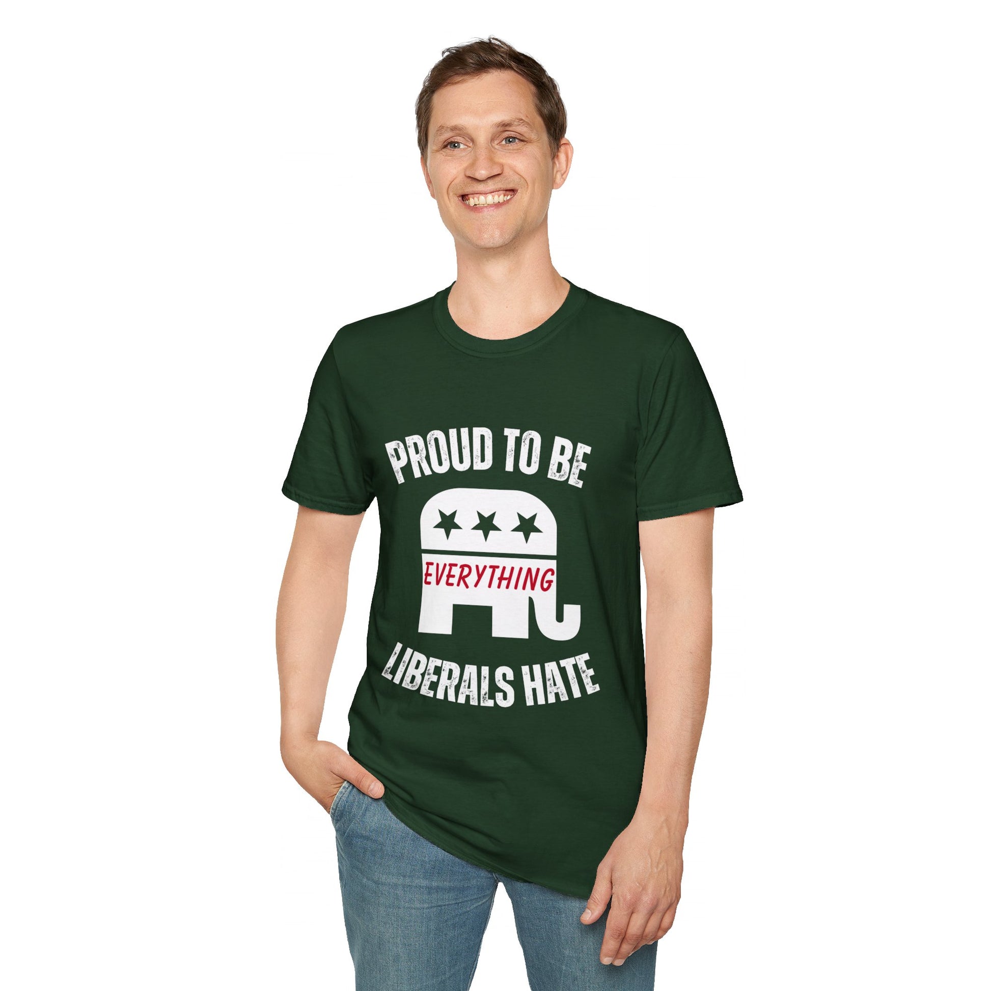 Proud to Be Men's Tshirt (White Logo) - Sweet Baby Jeez Teez