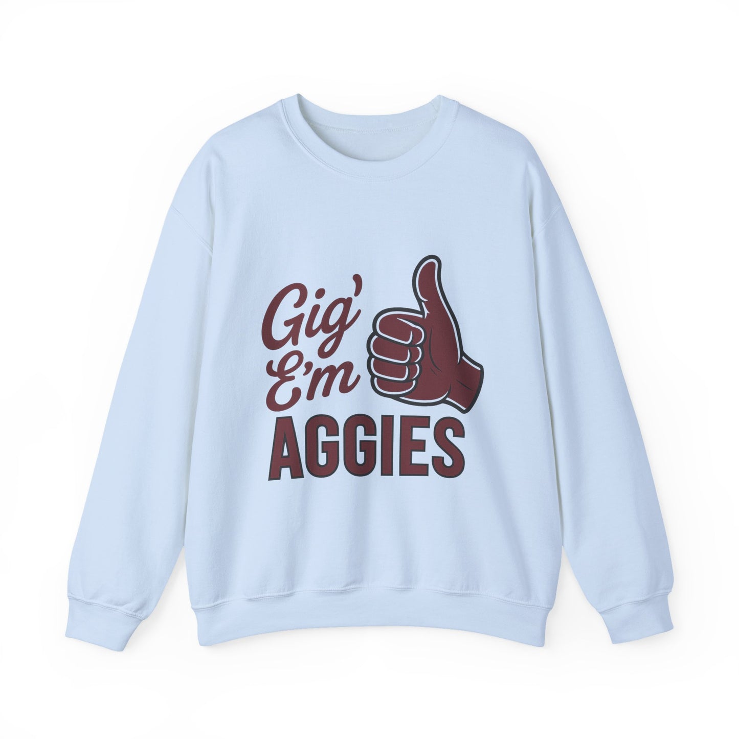 Gig 'Em Aggies Texas A&M Unisex Crewneck Sweatshirt - Sweet Baby Jeez Teez