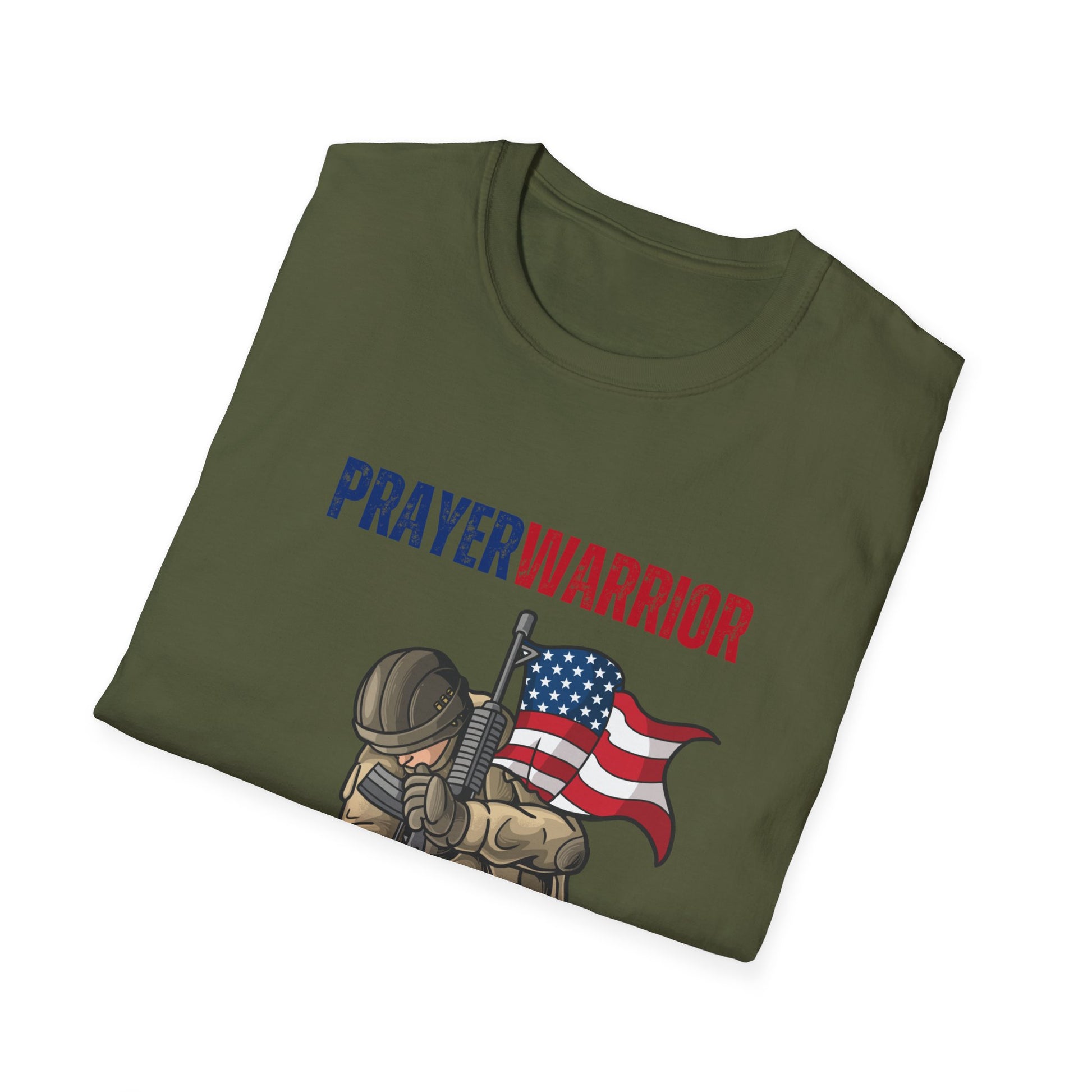 Prayer Warrior Soldier Men's Tshirt S-5XL - Sweet Baby Jeez Teez