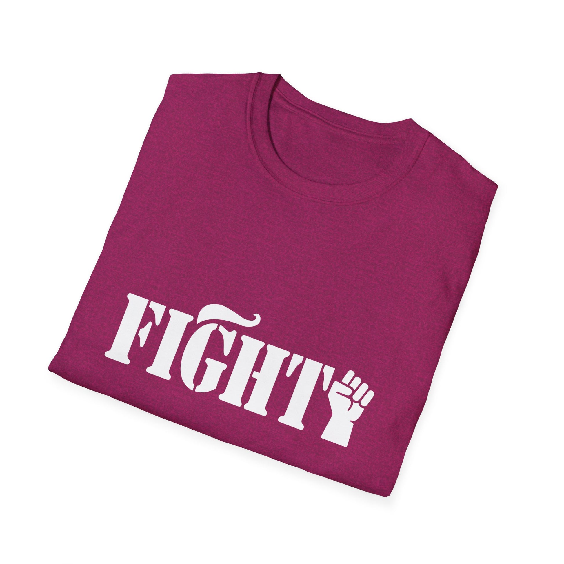 Fight Women's Relaxed/Plus Tshirt (White Fist Logo) - Sweet Baby Jeez Teez