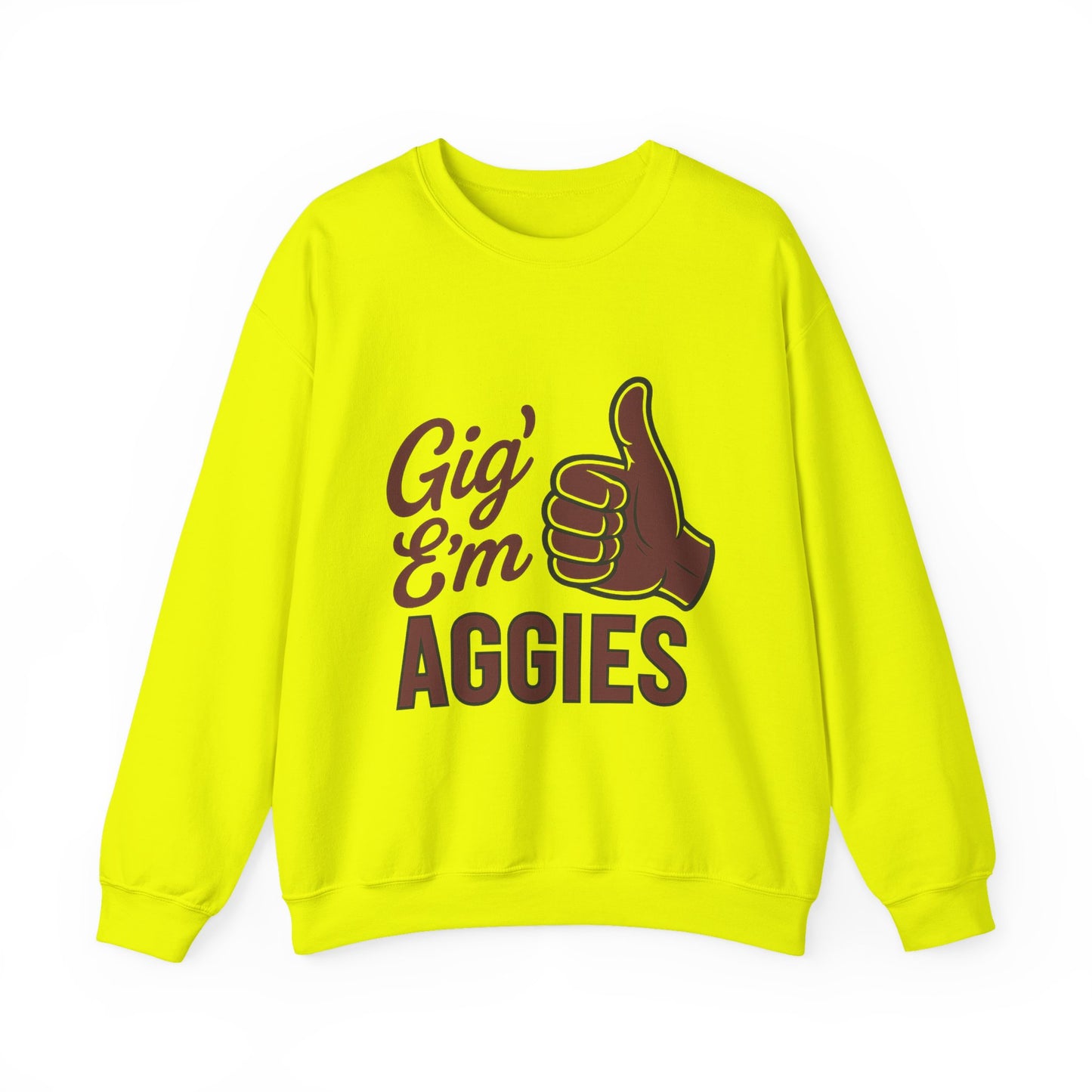 Gig 'Em Aggies Texas A&M Unisex Crewneck Sweatshirt - Sweet Baby Jeez Teez