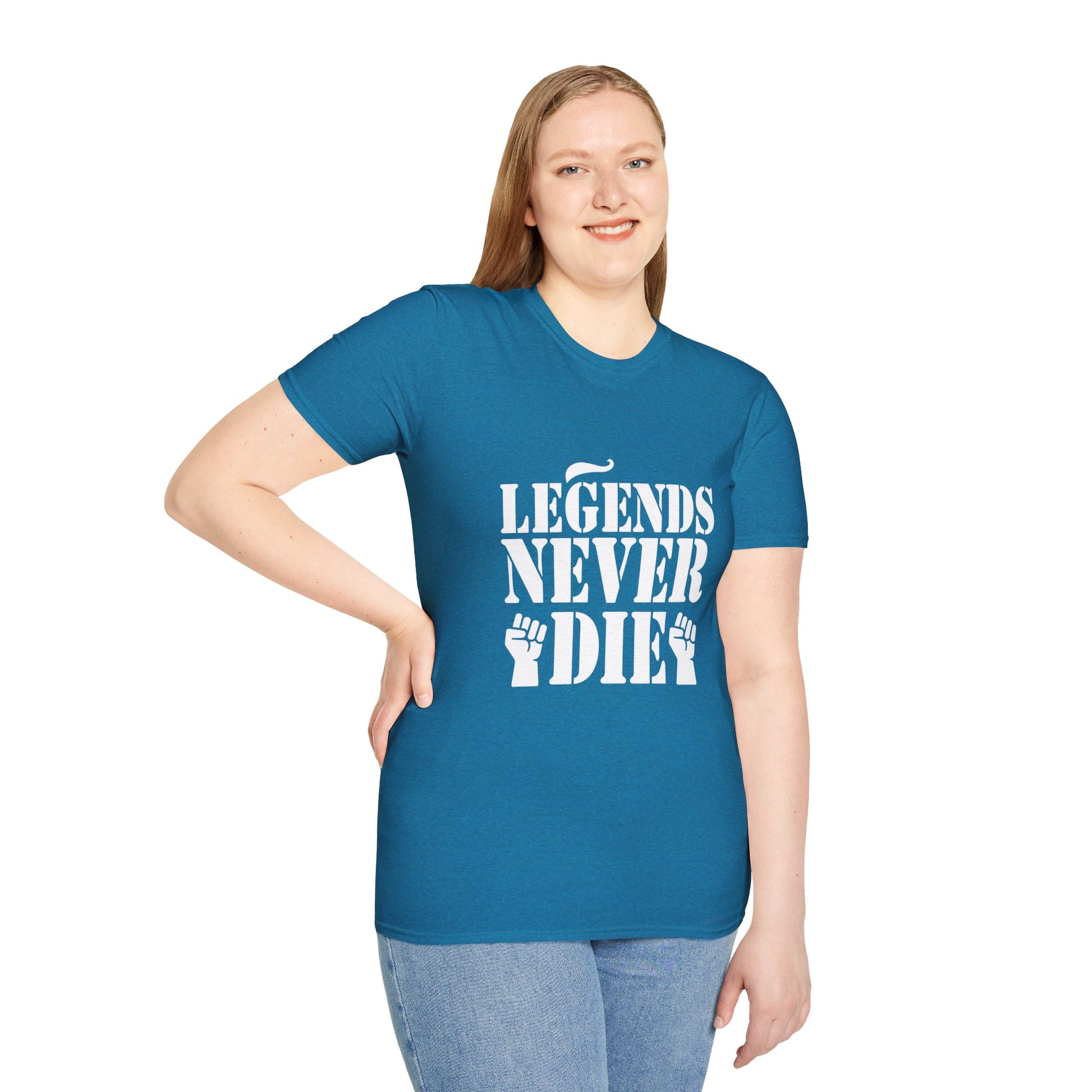 Legends Women's Relaxed/Plus Tshirt (White Logo) - Sweet Baby Jeez Teez