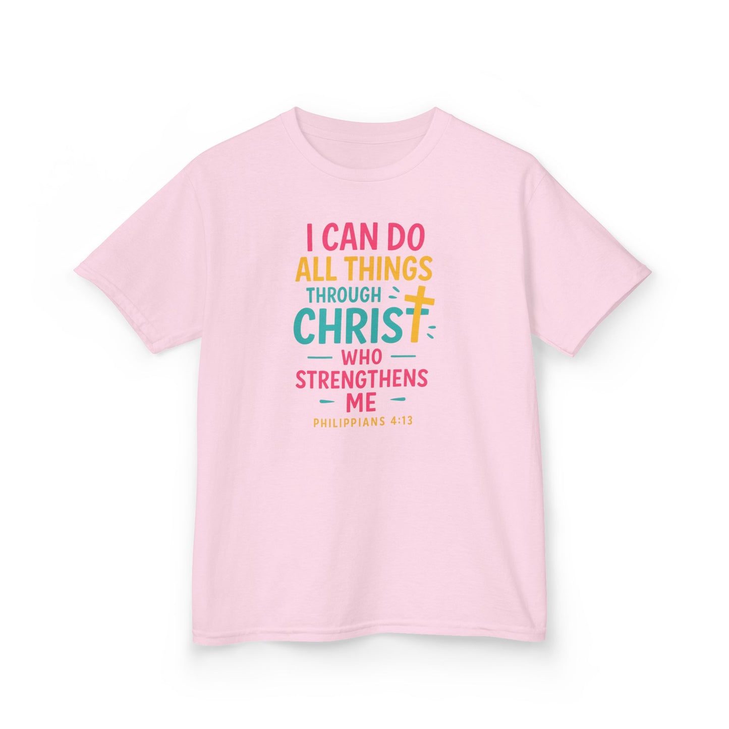 "I Can Do All Things Through Christ" Bible Verse Girls Tshirt