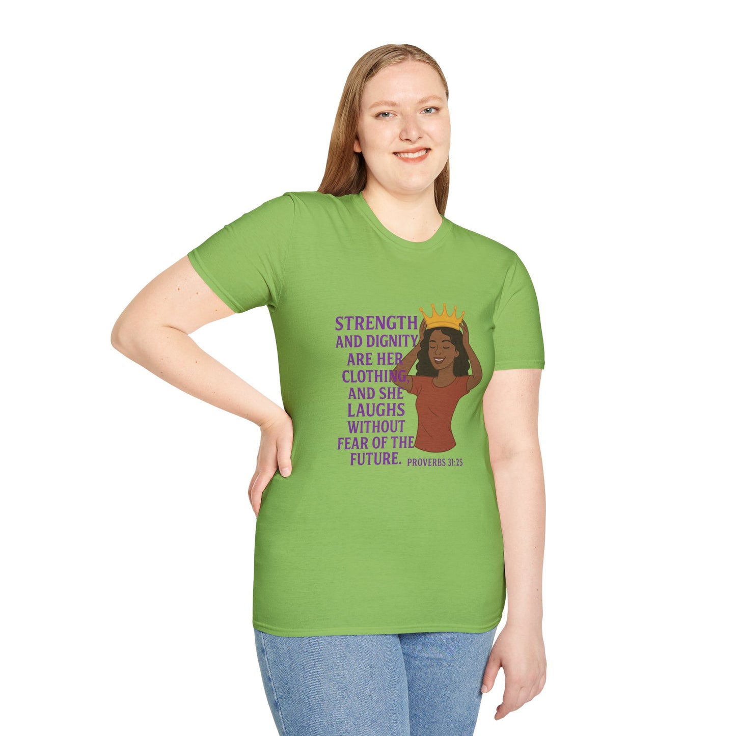 "Strength & Dignity" Bible Verse Women's Relaxed Tshirt