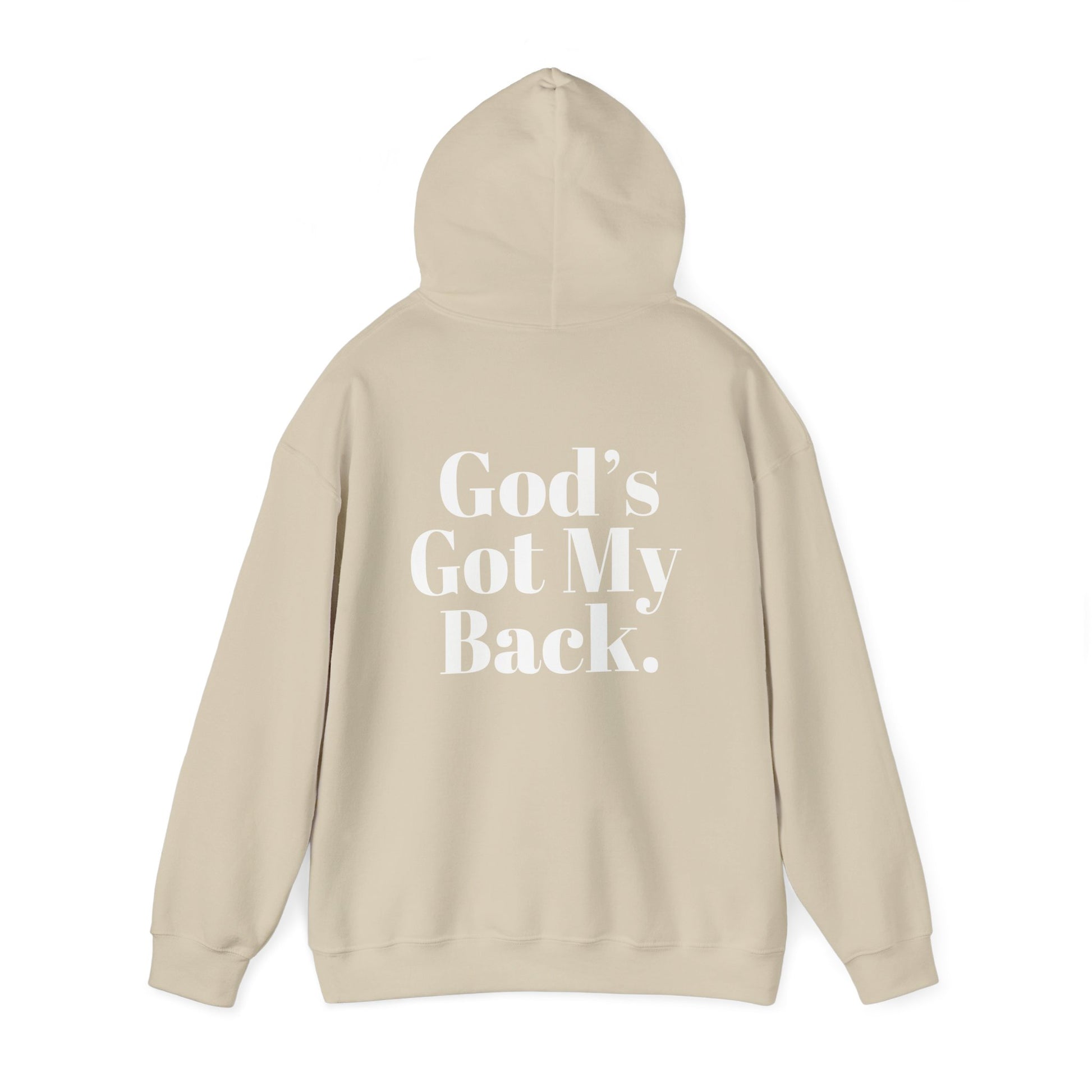 God's Got My Back Men's Hoodie (White Logo) - Sweet Baby Jeez Teez