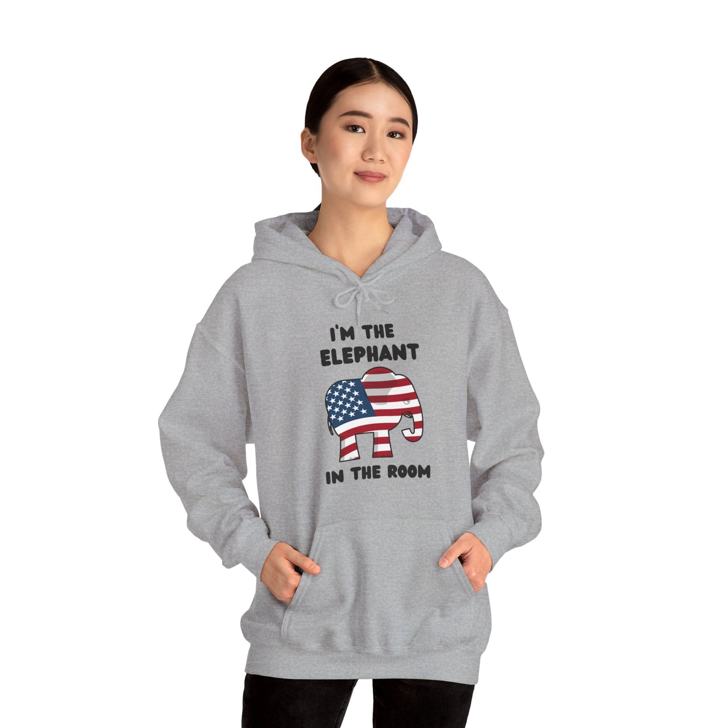Elephant in the Room Women's Hoodie S-5XL (Black Logo) - Sweet Baby Jeez Teez