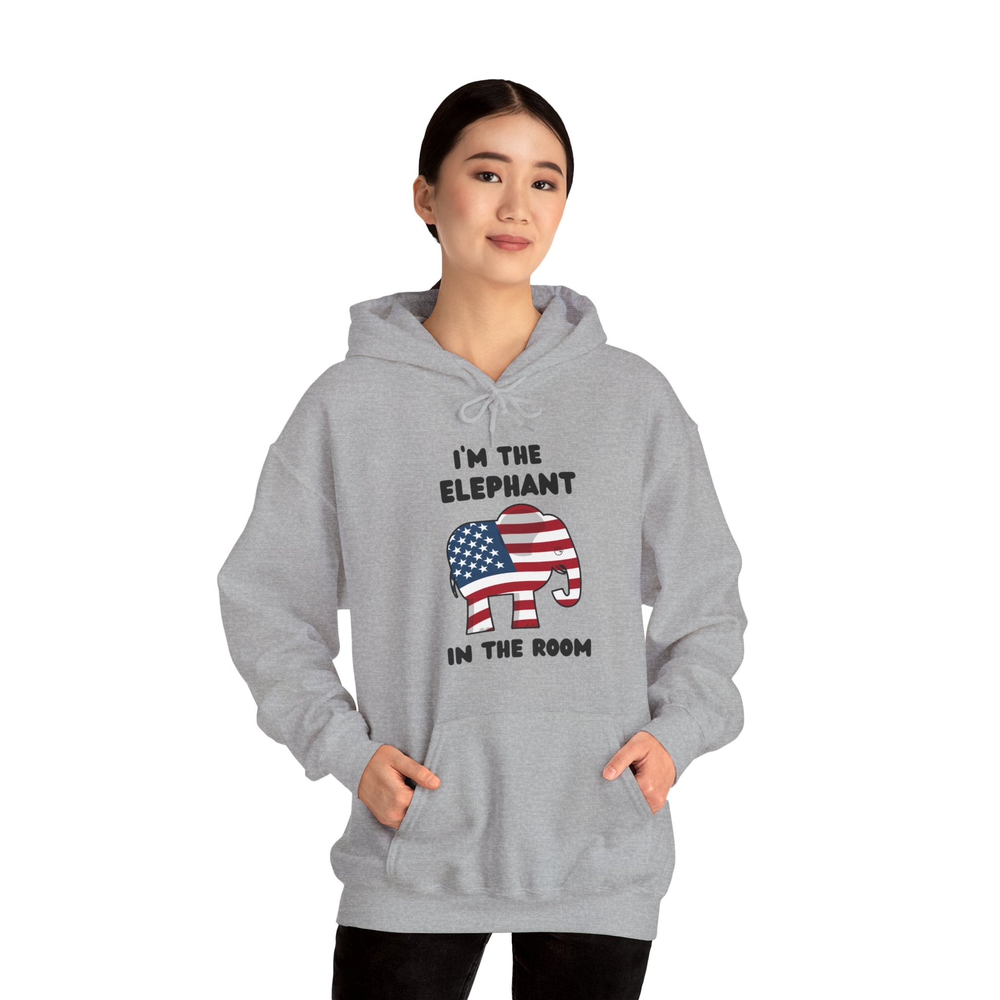 Elephant in the Room Women's Hoodie S-5XL (Black Logo) - Sweet Baby Jeez Teez