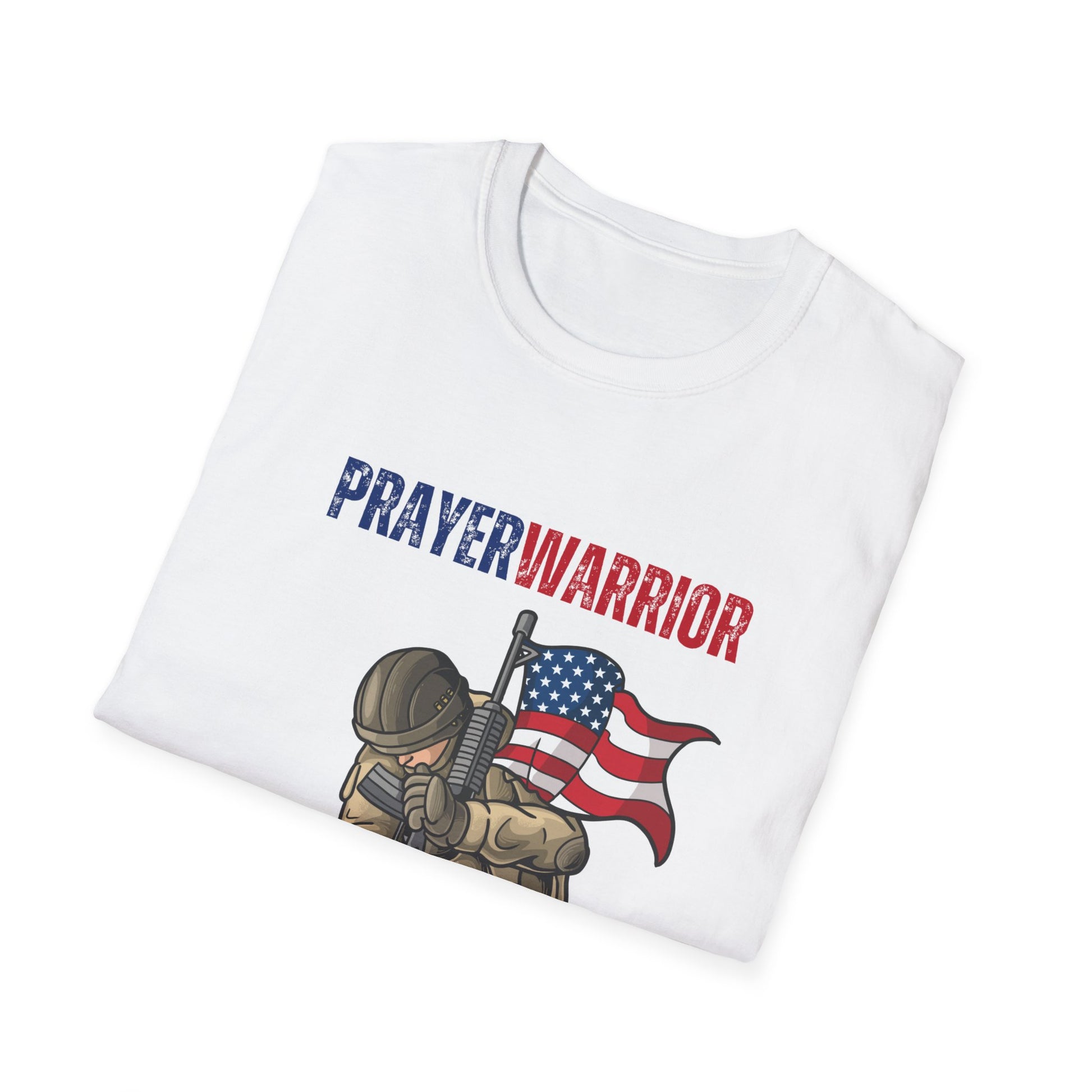 Prayer Warrior Soldier Men's Tshirt S-5XL - Sweet Baby Jeez Teez