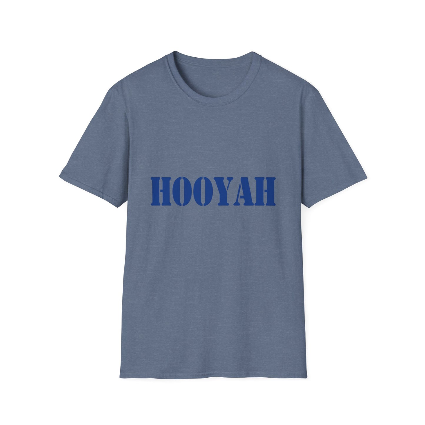 HOOYAH (Navy) Unisex Tshirt (MM Blue Logo) - Sweet Baby Jeez Teez