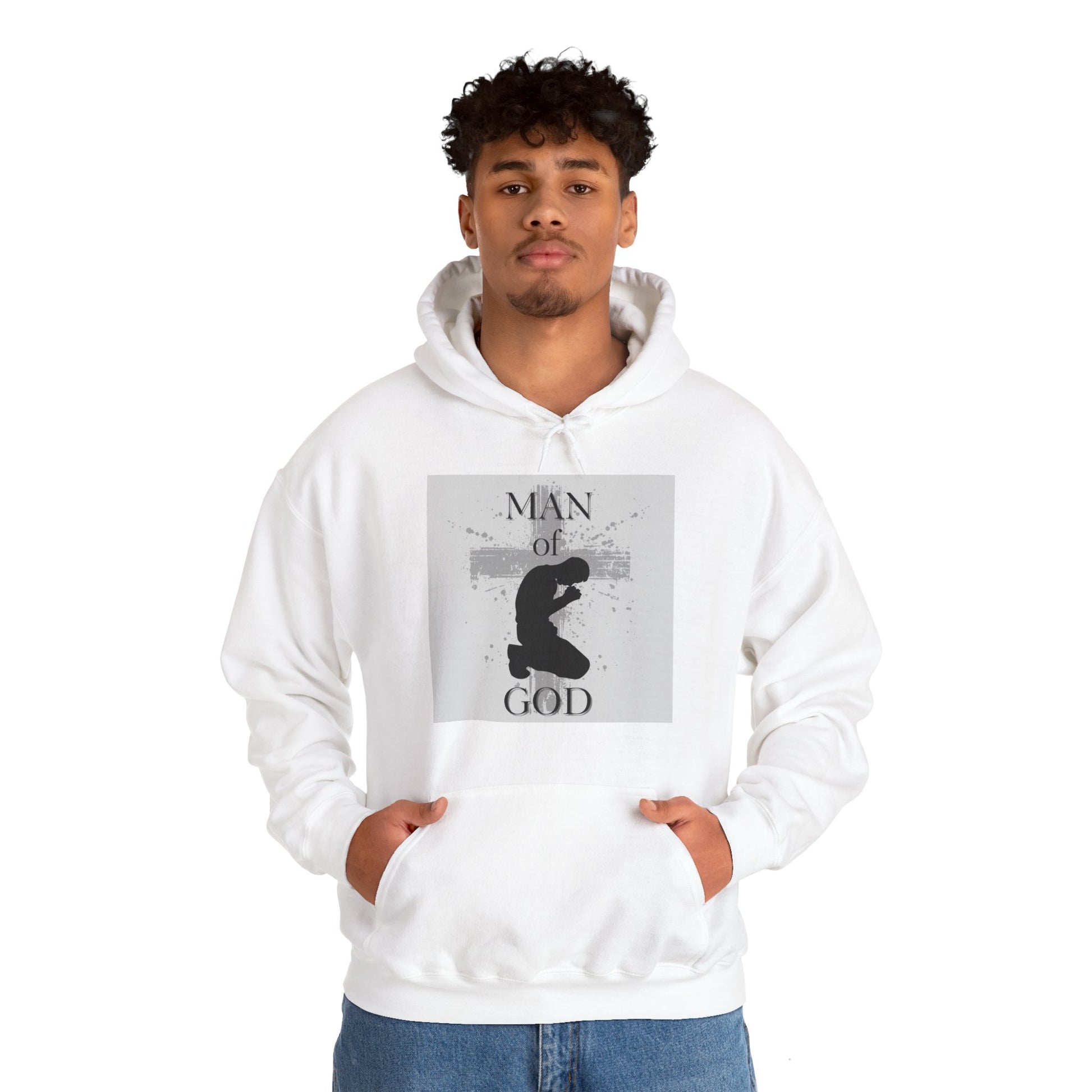 Man of God Men's Hoodie - Sweet Baby Jeez Teez