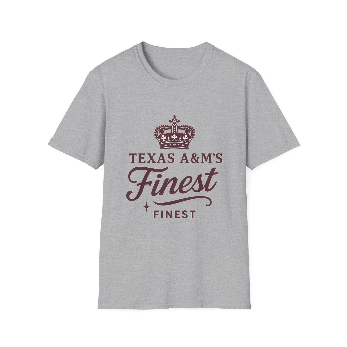 Texas A&M's Finest Unisex Softstyle T-Shirt (Logo 1) - Sweet Baby Jeez Teez