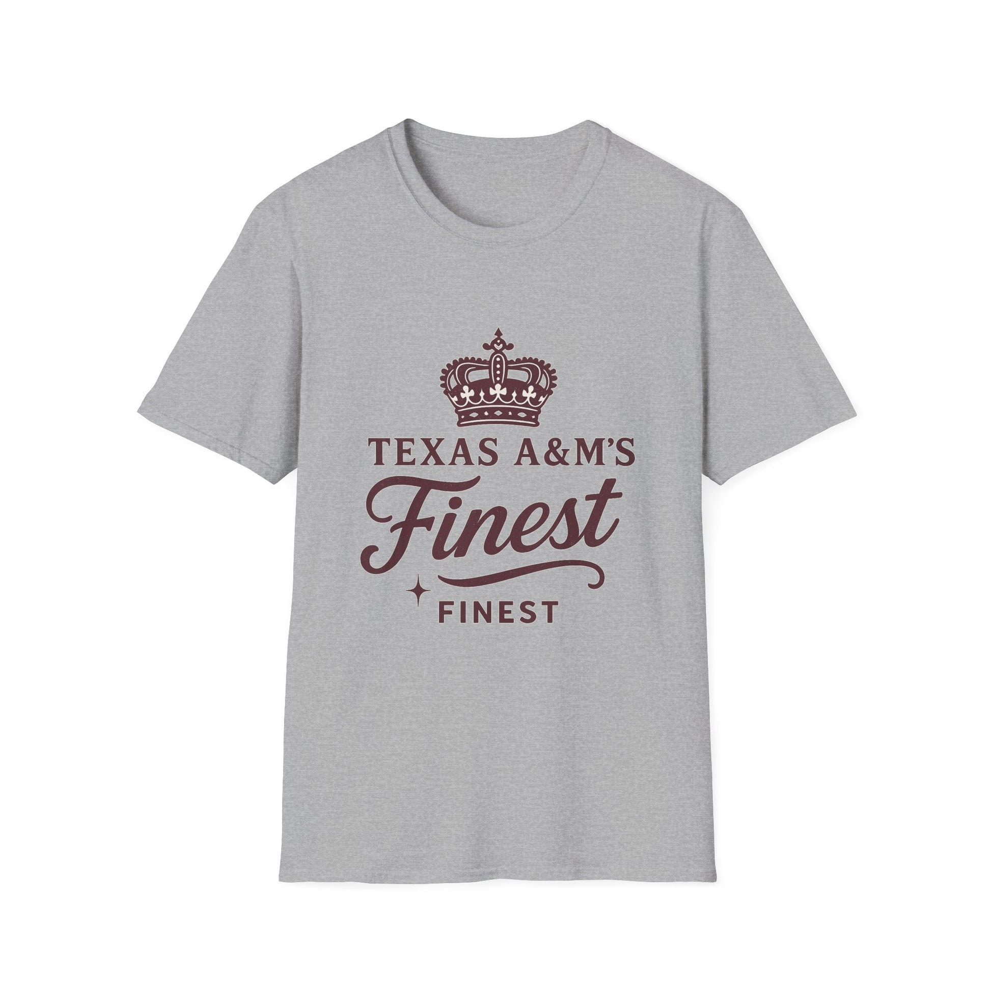 Texas A&M's Finest Unisex Softstyle T-Shirt (Logo 1) - Sweet Baby Jeez Teez