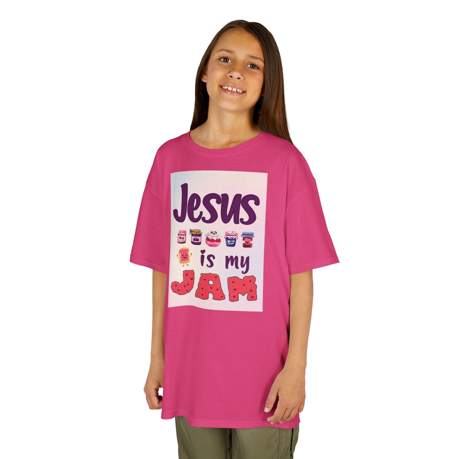 "Jesus is my Jam" Kid's Tshirt (Rainbow Logo) - Sweet Baby Jeez Teez