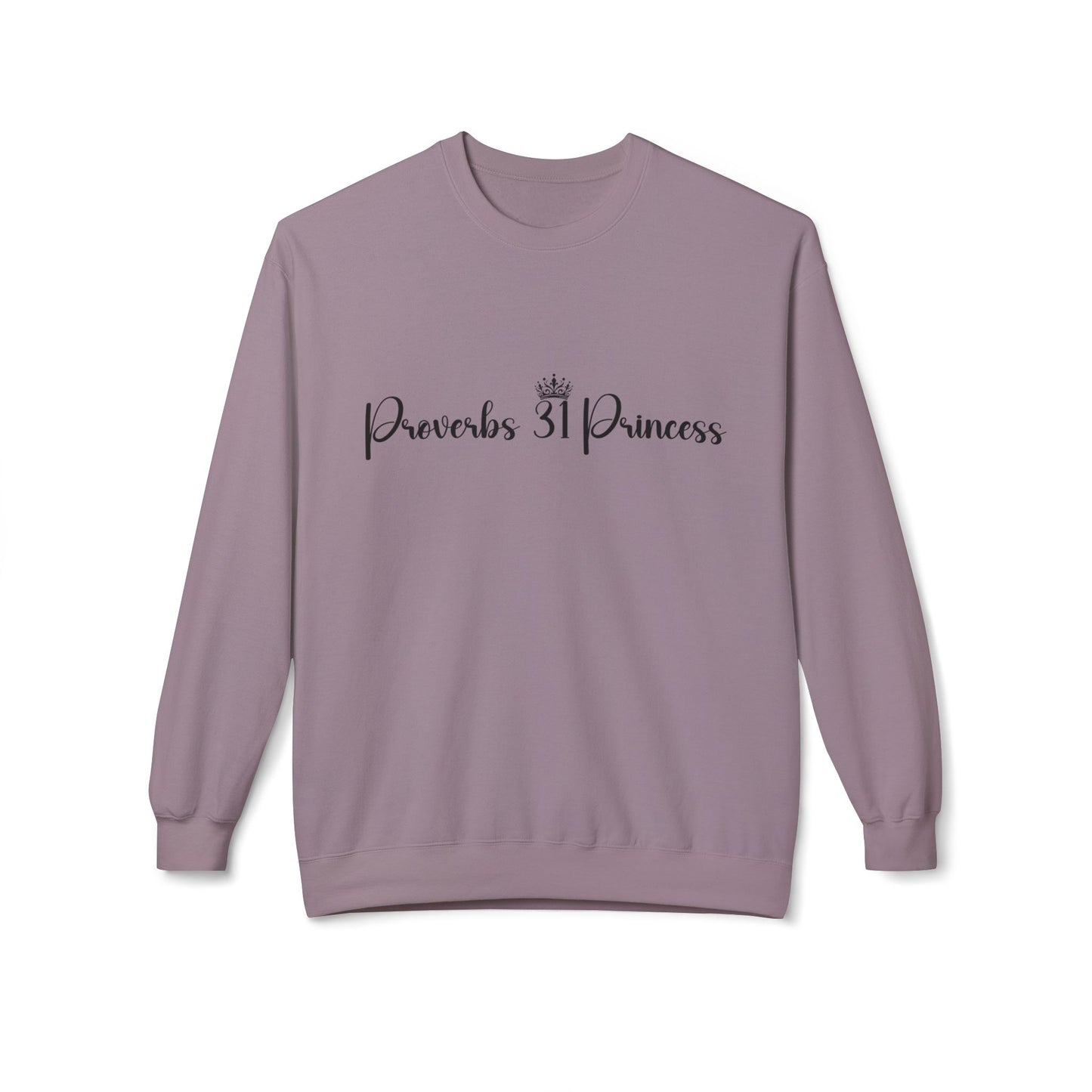Proverbs 31 Princess Women's Relaxed Sweatshirt (Black Logo)