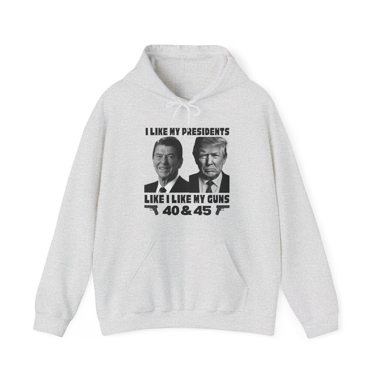 I Like My Presidents Men's Hoodie (Black Logo) - Sweet Baby Jeez Teez