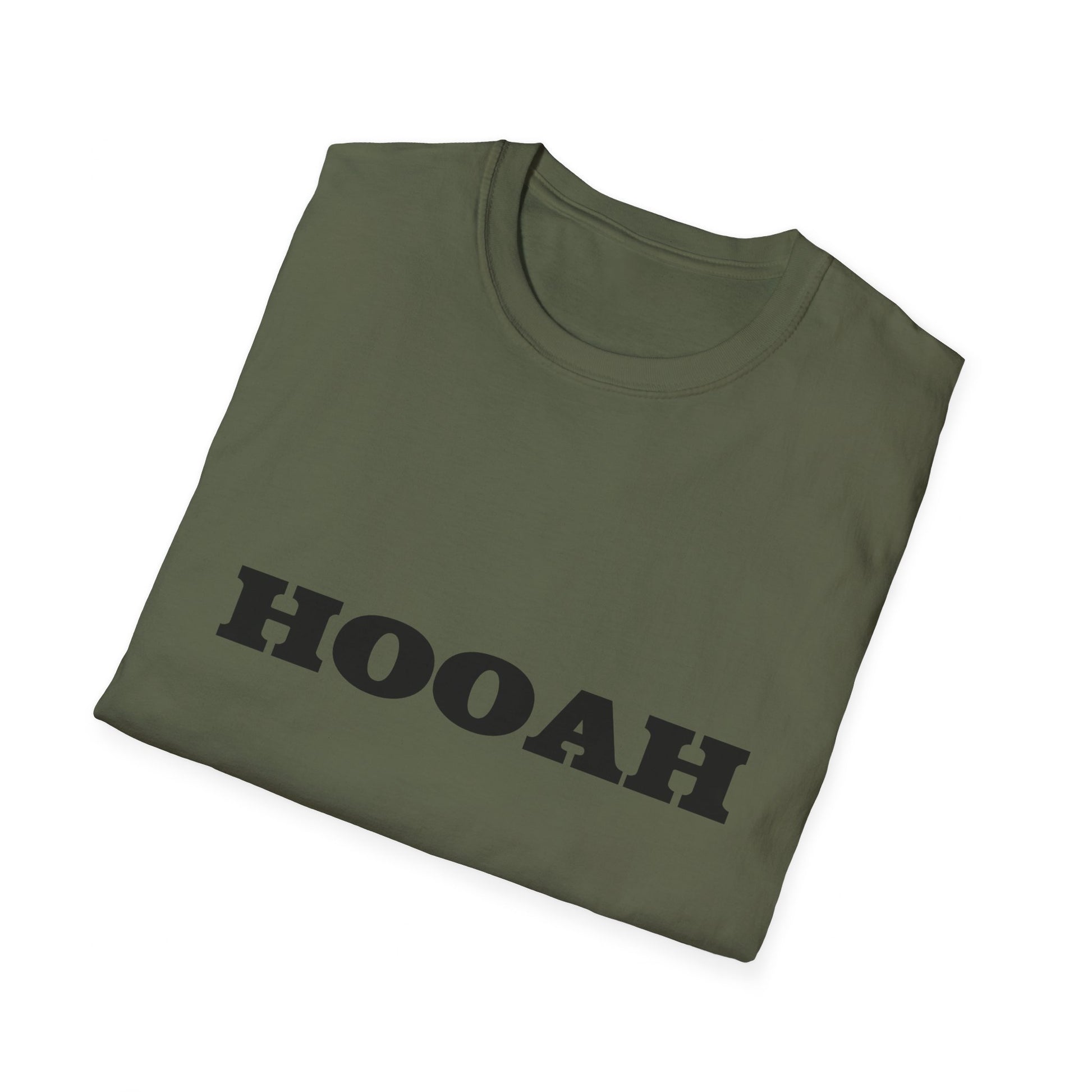 HOOAH (Army) Unisex Tshirt (MM Black Logo) - Sweet Baby Jeez Teez