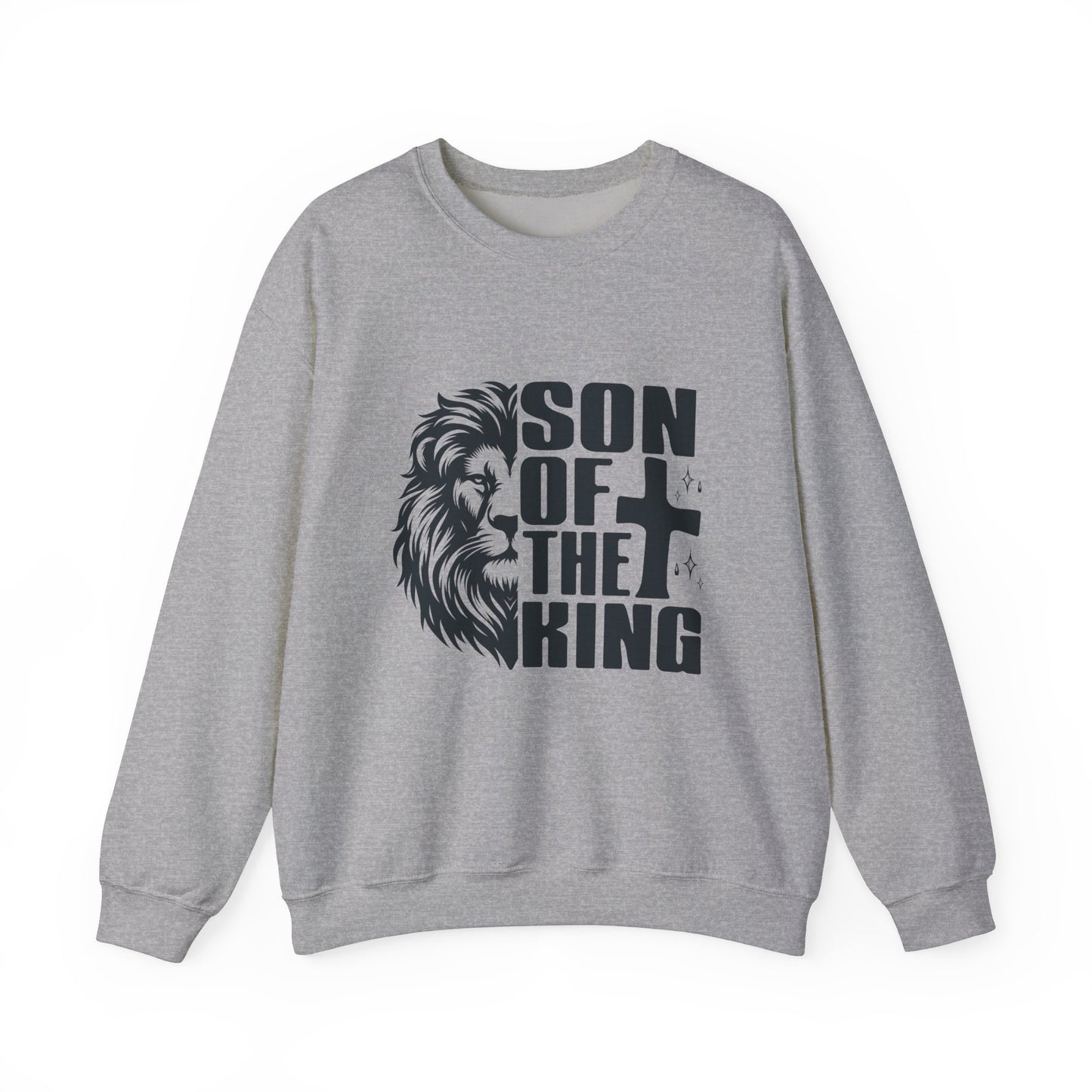 Son of the King Men's Sweatshirt (Black Logo) - Sweet Baby Jeez Teez