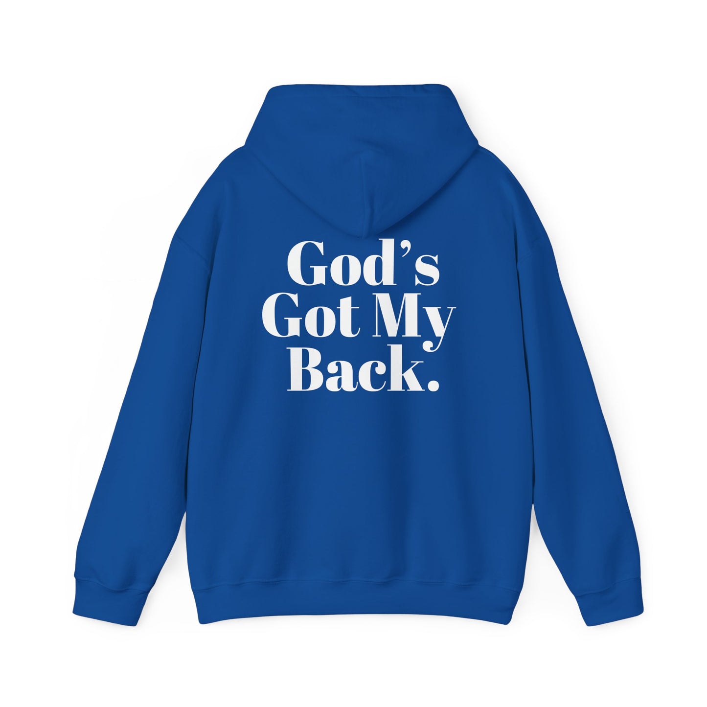 God's Got My Back Men's Hoodie (White Logo) - Sweet Baby Jeez Teez