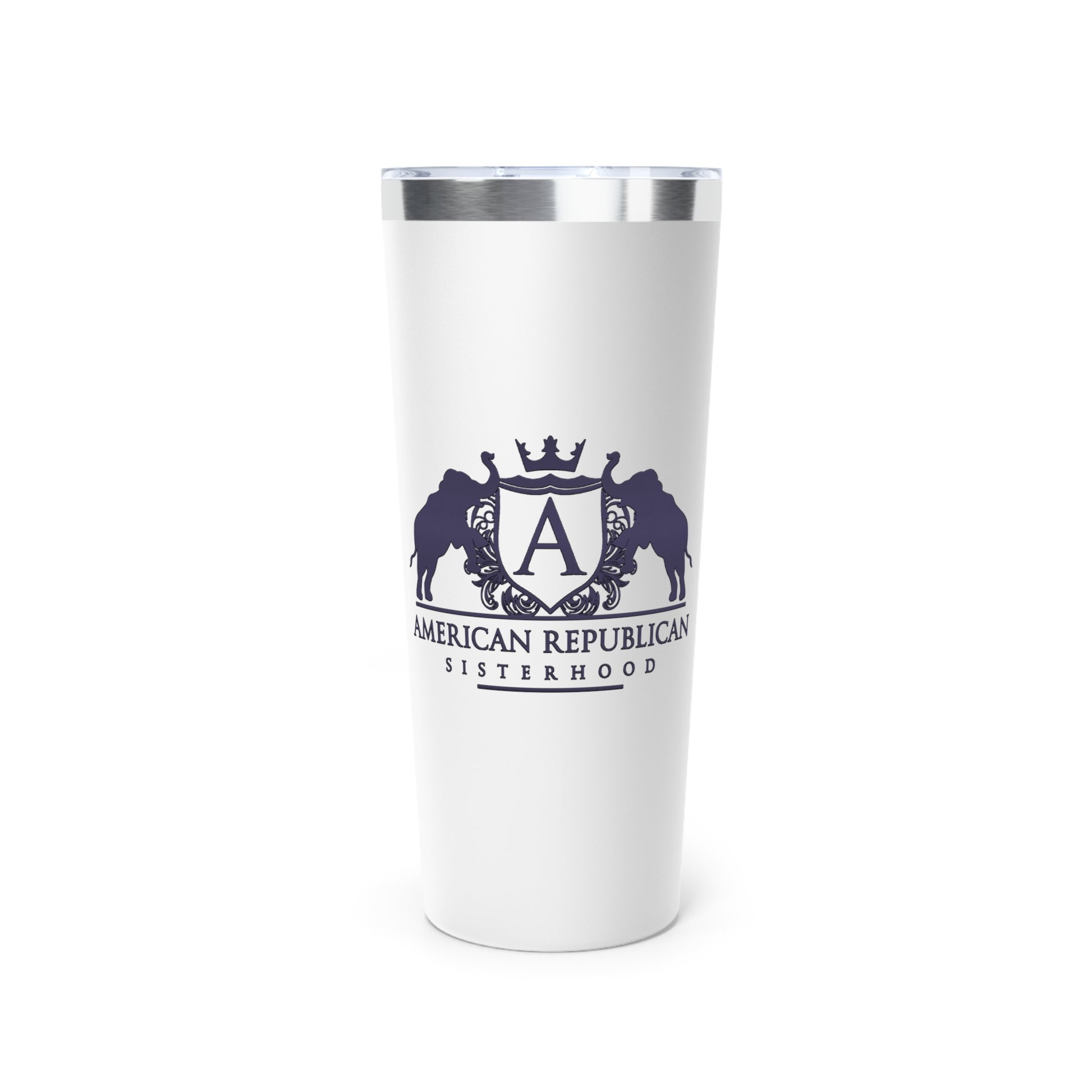 ARS Black Plum Logo Copper Vacuum Insulated Tumbler, 22oz - Sweet Baby Jeez Teez