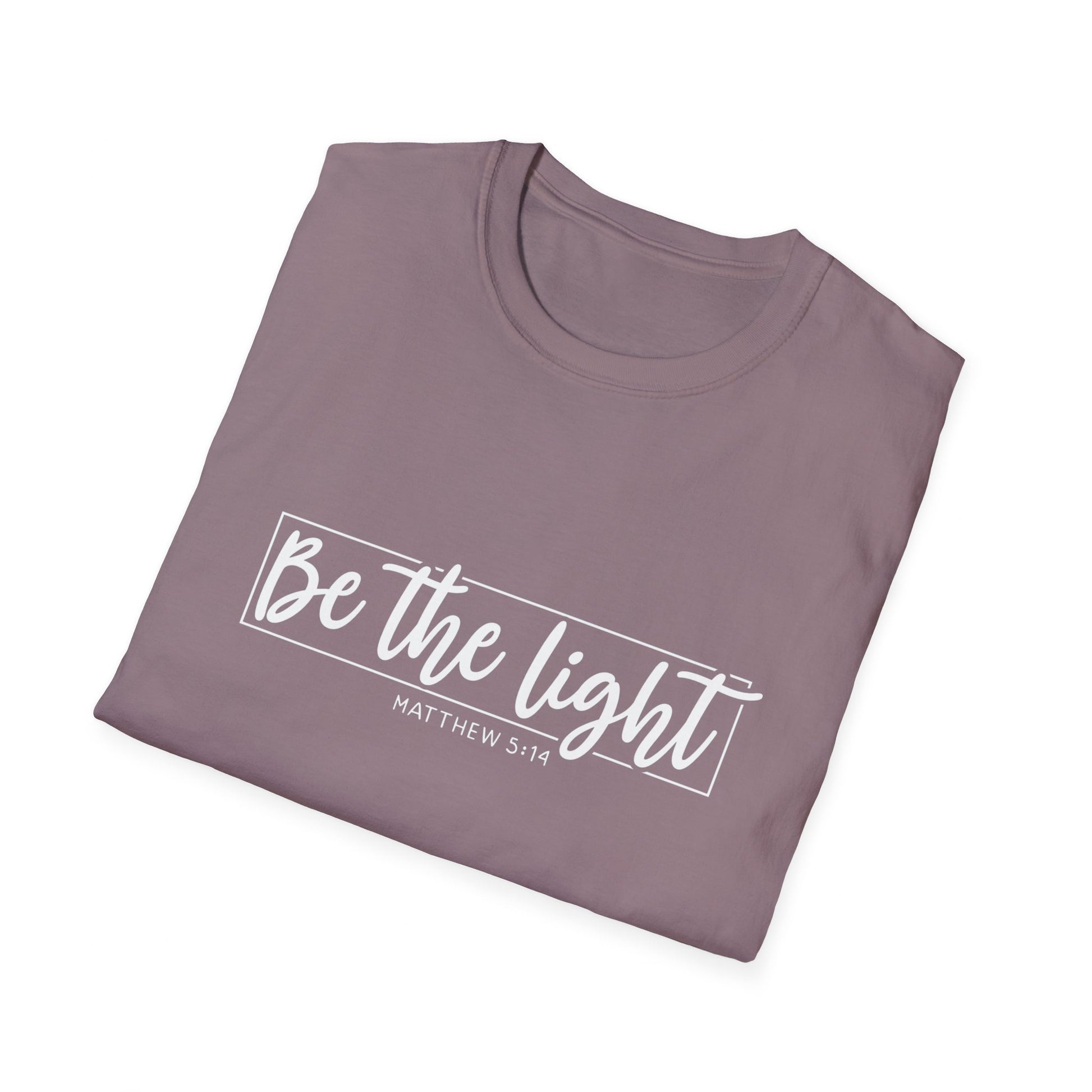 Be the Light Womens Relaxed/Plus Tshirt (White Logo) - Sweet Baby Jeez Teez