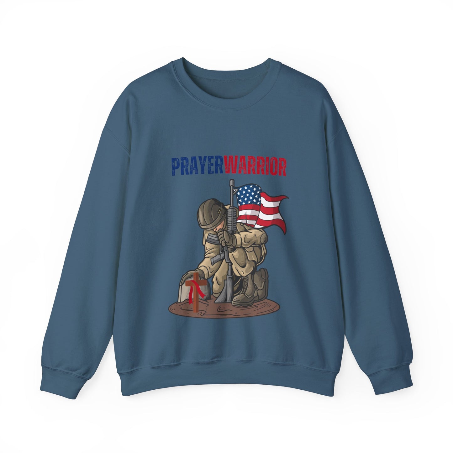 Prayer Warrior Soldier Men's Sweatshirt - Sweet Baby Jeez Teez