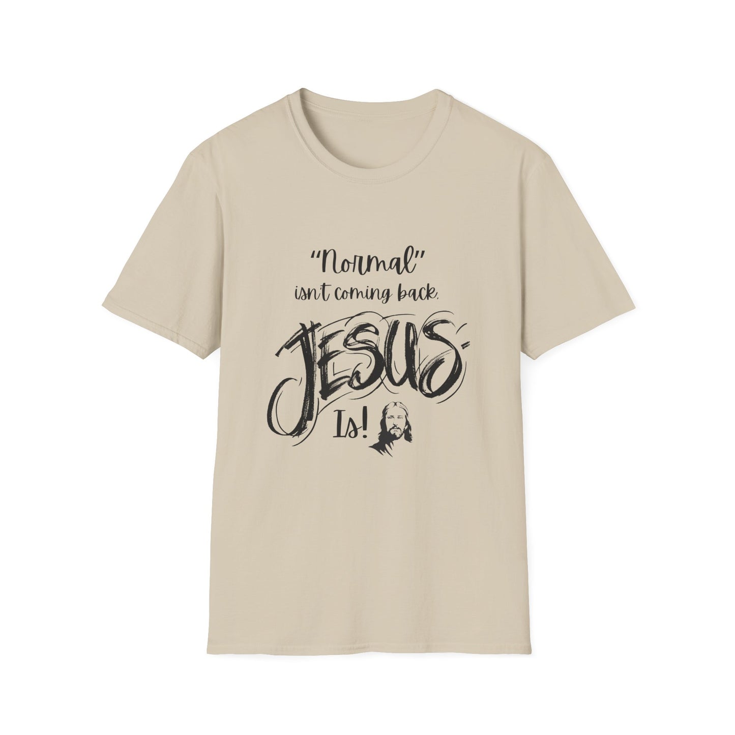 Normal Isn't Coming Back Men's Tshirt (Black Logo) - Sweet Baby Jeez Teez