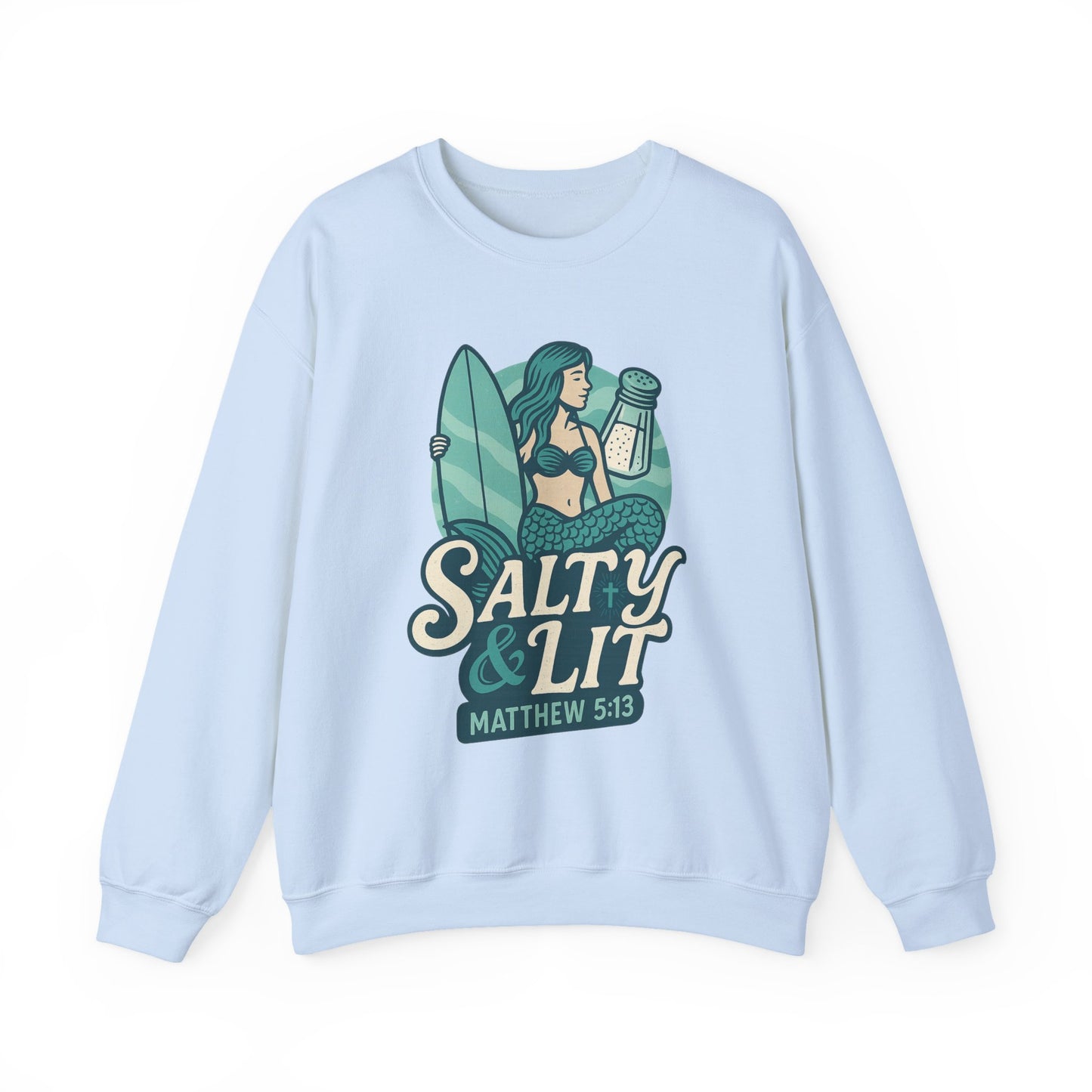 "Salty & Lit" Christian Women's Scripture Sweatshirt