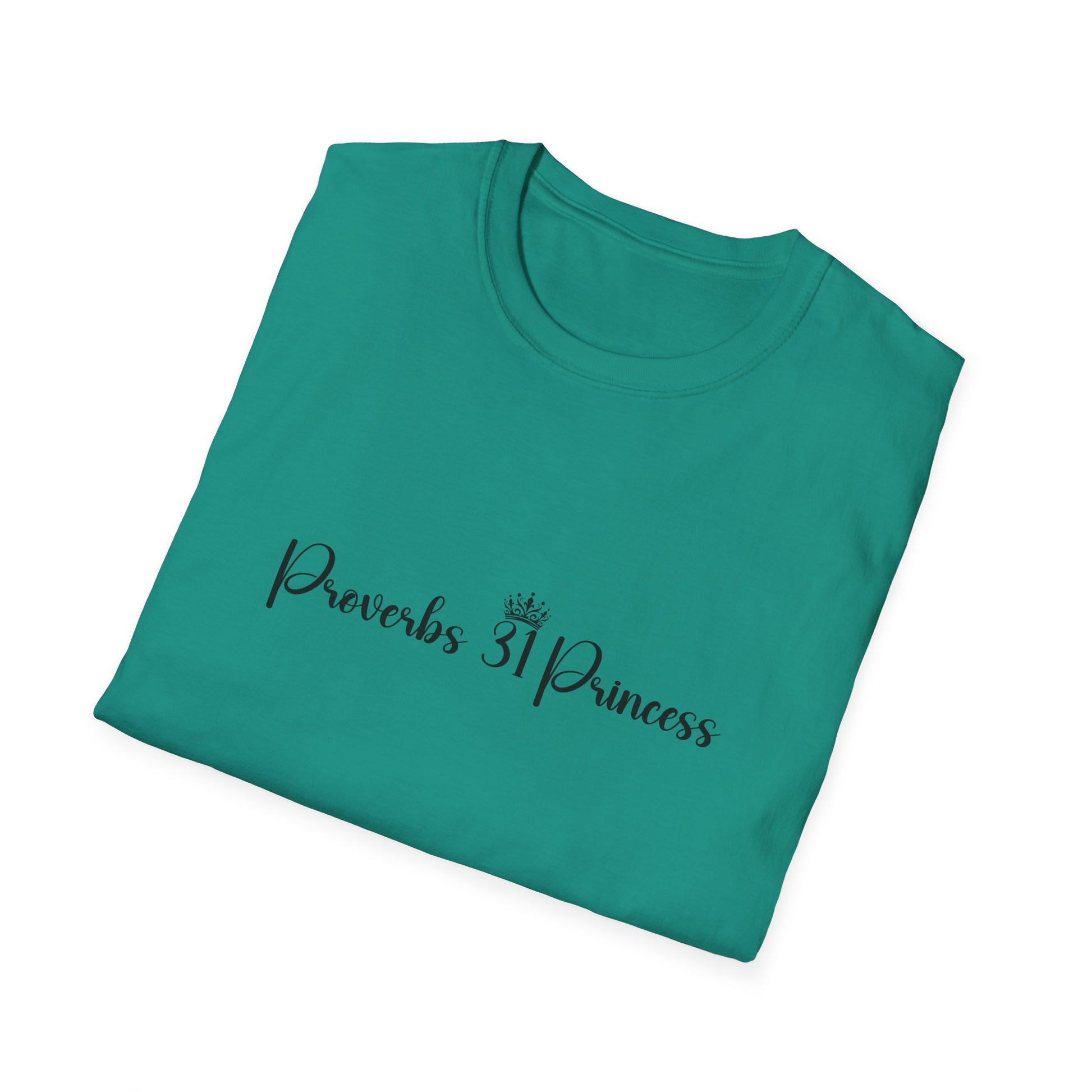 Proverbs 31 Princess Women's Relaxed/Plus Tshirt (Black Logo) - Sweet Baby Jeez Teez