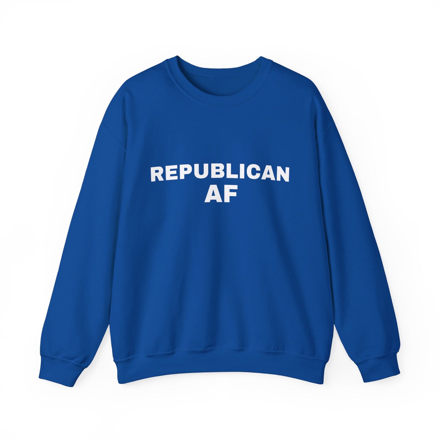 Republican AF Men's Crewneck Sweatshirt (White Logo) - Sweet Baby Jeez Teez