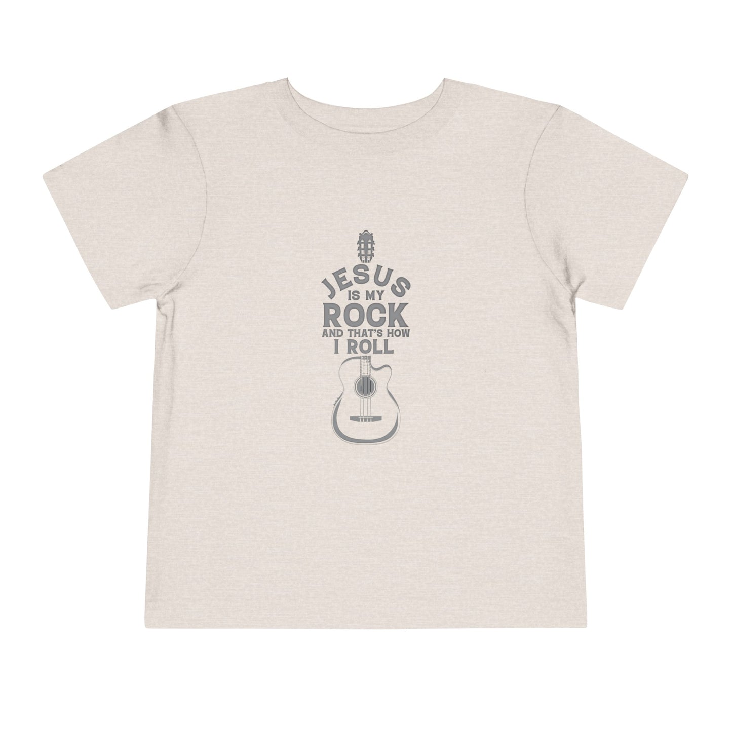 Jesus is My Rock Toddler Tshirt (Gray Logo) - Sweet Baby Jeez Teez