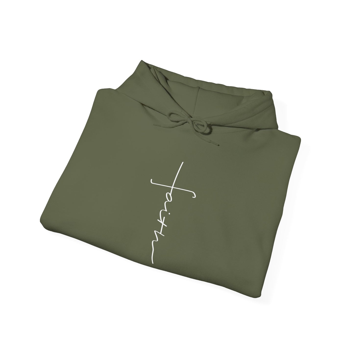 Cross Made From Faith Women's Hoodie (White) - Sweet Baby Jeez Teez