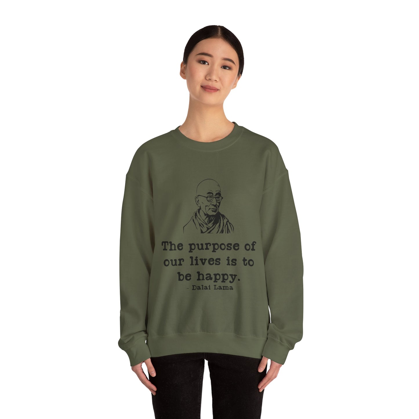 Purpose of Life Men's Sweatshirt (IW Black Logo) - Sweet Baby Jeez Teez