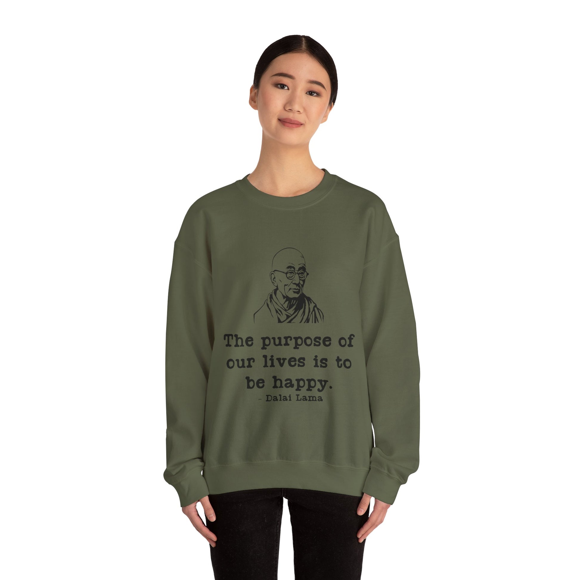 Purpose of Life Men's Sweatshirt (IW Black Logo) - Sweet Baby Jeez Teez