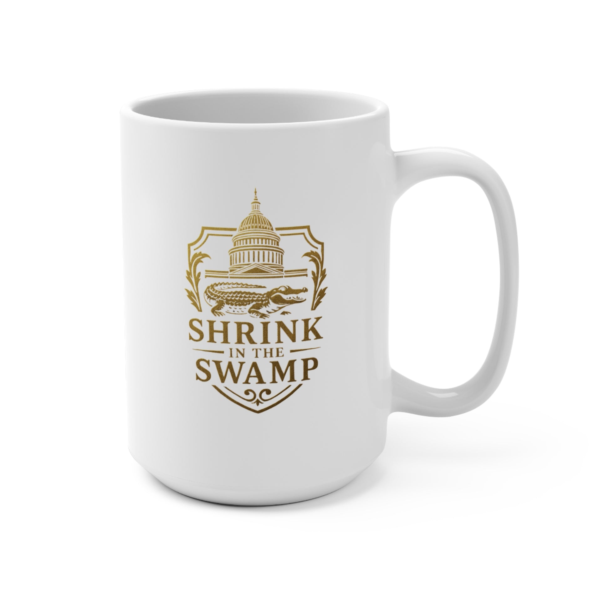 Shrink in the Swamp [TM] 15oz Mug for Coffee Lovers - Sweet Baby Jeez Teez