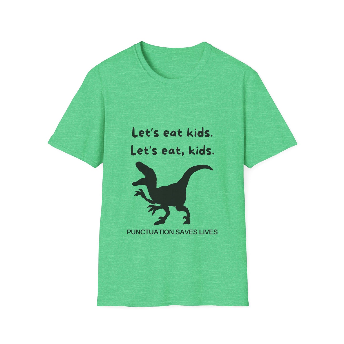 Lets Eat Kids Mens Tshirt (Black Logo) - Sweet Baby Jeez Teez