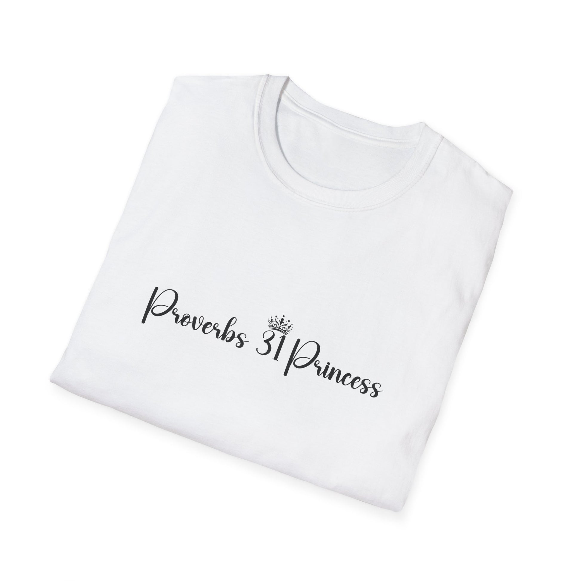 Proverbs 31 Princess Women's Relaxed/Plus Tshirt (Black Logo) - Sweet Baby Jeez Teez