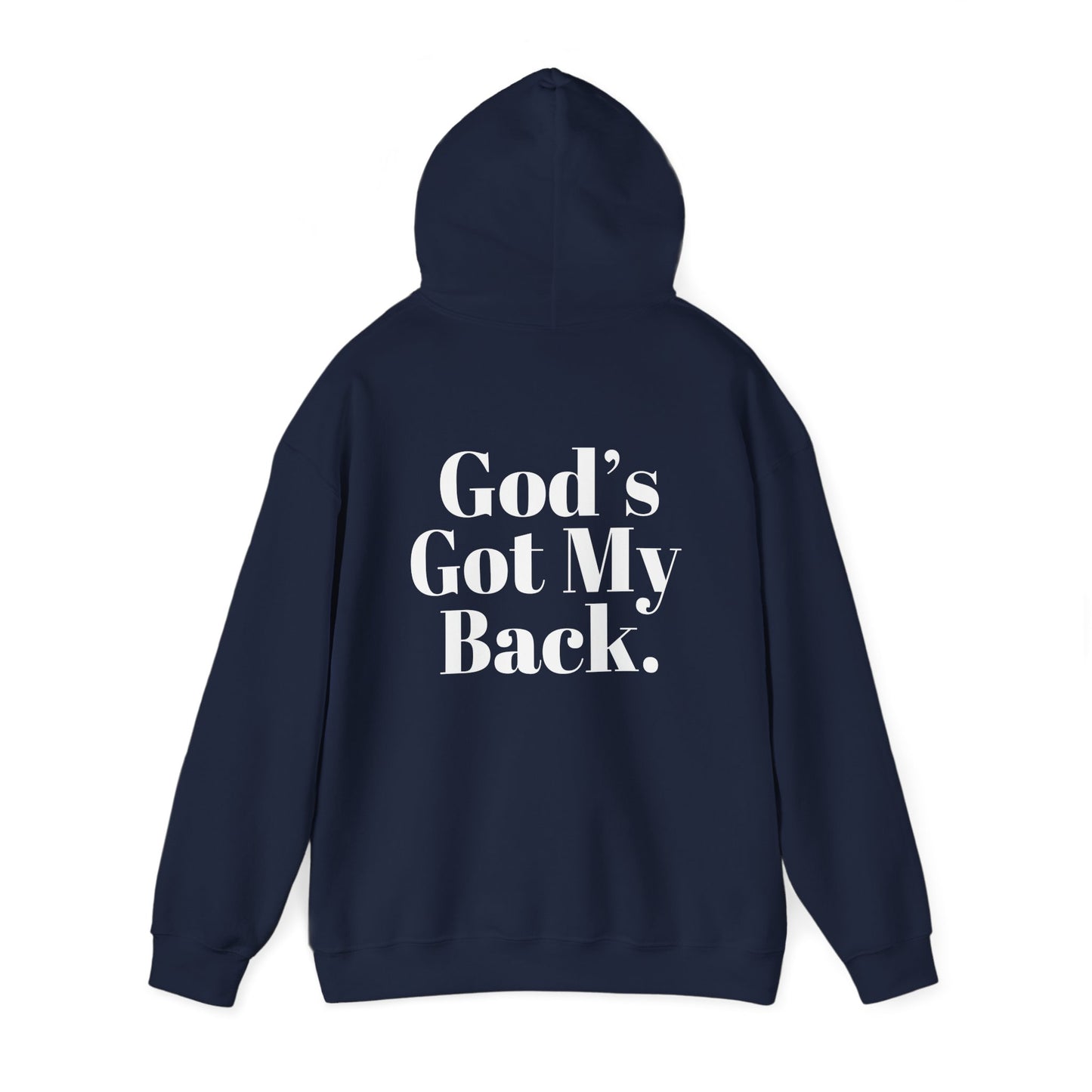 God's Got My Back Men's Hoodie (White Logo) - Sweet Baby Jeez Teez