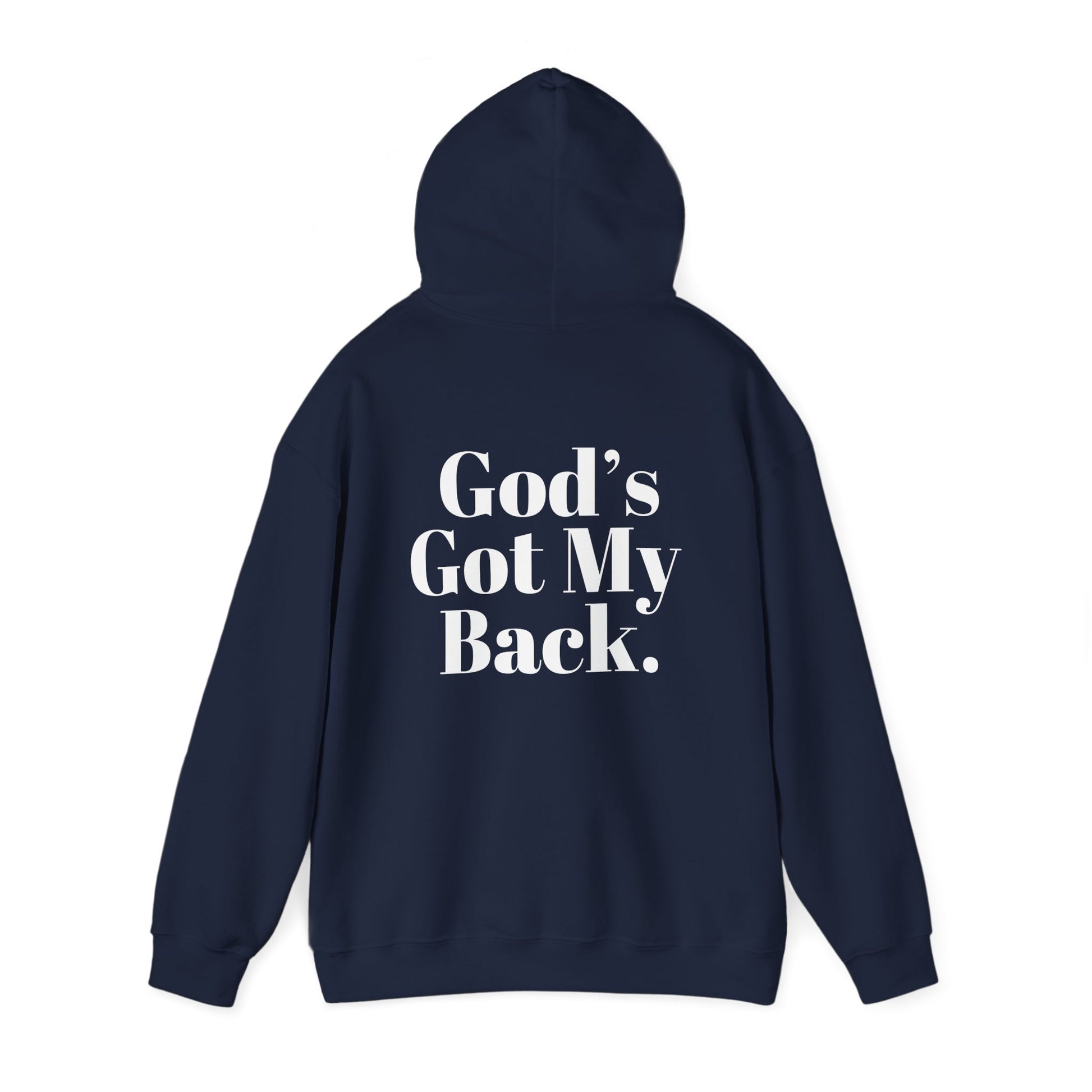 God's Got My Back Men's Hoodie (White Logo) - Sweet Baby Jeez Teez